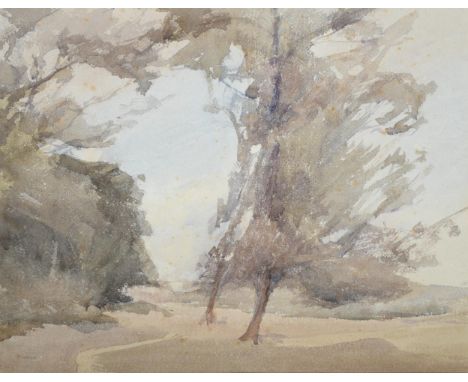 Archibald Knox (1864-1933)  ''Kewaigue'' (Isle of Man)  Inscribed in pencil, watercolour, 41.5cm by 53.5cm   See illustration