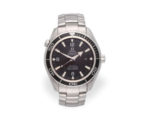 A Stainless Steel Co-Axial Automatic Calendar Centre Seconds Wristwatch, signed Omega, model: Seamaster Professional Co-Axial