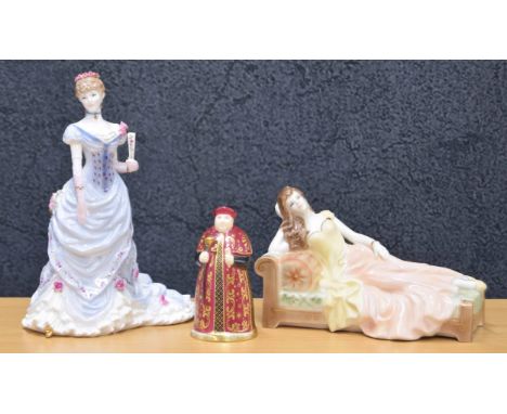 Royal Worcester porcelain figure 'The Golden Jubilee Ball', a Splendour at Court collection figure, limited edition no. 859/1