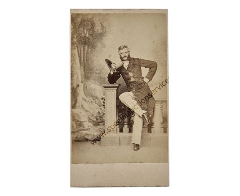 Cartes de Visite Portrait Sets and Interesting Sitters, gentlemen - coloured and uncoloured, dated 1861 (2), Cambridge don (?
