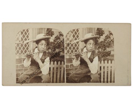 Stereo Cards - Genre Scenes,  on board ship (1), The Peace Breakers and The Peace Makers, small boys about to fight,  same im