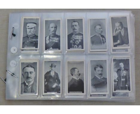 W D & H O Wills Transvaal Series (White Border) 1901 approx 100+ cards VG/EX 