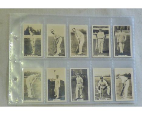 W D & H O Wills Ltd New Zealand Issues English Cricketers 1926 set F25/25 EX