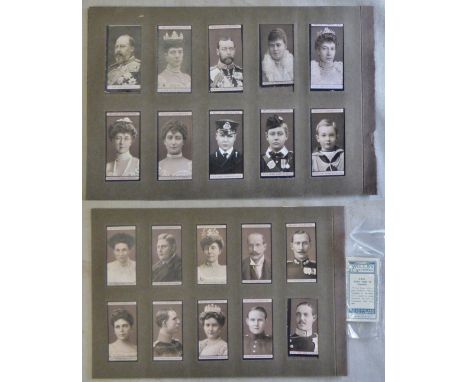 W D & H O Wills Ltd Portraits of European Royalty (1-50) set 50 VG/EX; Portraits of European Royalty (51-100) set 50 VG/EX 2 