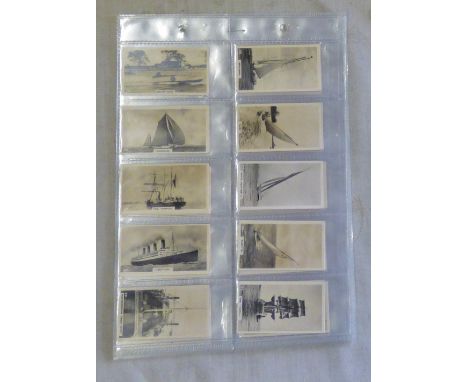 W D & H O Wills Ltd New Zealand Issues Ships and Shipping 1928 set F50/50 EX