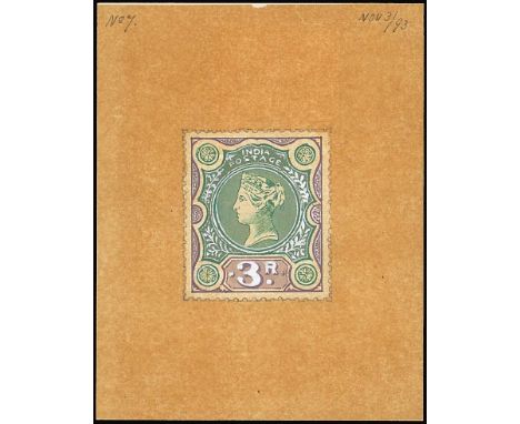 (x) 1895 High ValuesEssaysThe following five lots are handpainted on tracing paper (c. 65x80mm.). The first four are dated "N
