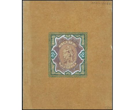 (x) 1895 High ValuesEssaysThe following five lots are handpainted on tracing paper (c. 65x80mm.). The first four are dated "N