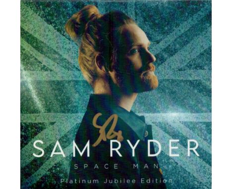 Sam Ryder signed CD sleeve titled Space Man includes Disc. Good condition. All autographs come with a Certificate of Authenti