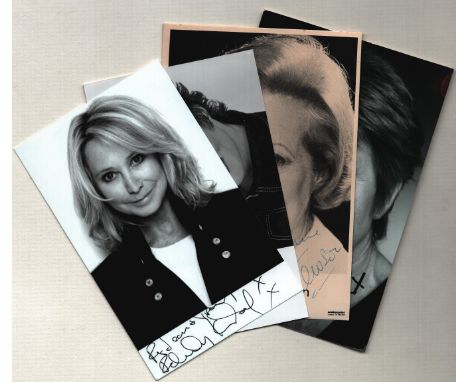 TV signed 6x4inch photo collection. 4 photos Briget Forsyth, Ruby Wax, Felicity Kendal and Josephine Tewson. Some dedicated. 
