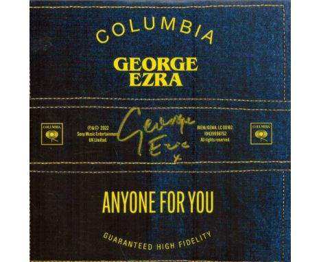 George Ezra signed Anyone For You CD sleeve disc included. Good condition. All autographs come with a Certificate of Authenti