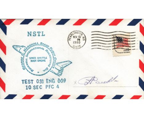 Cosmonaut Anatoly Solovyev signed Space Shuttle Main Engine FDC. NOV 1980. Anatoly Yakovlevich Solovyev (born 16 January 1948