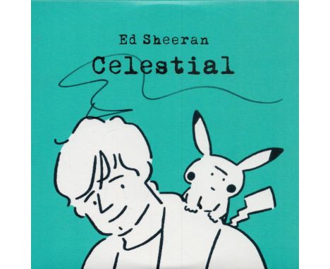 Ed Sheeran signed Celestial CD sleeve disc included. Good condition. All autographs come with a Certificate of Authenticity. 