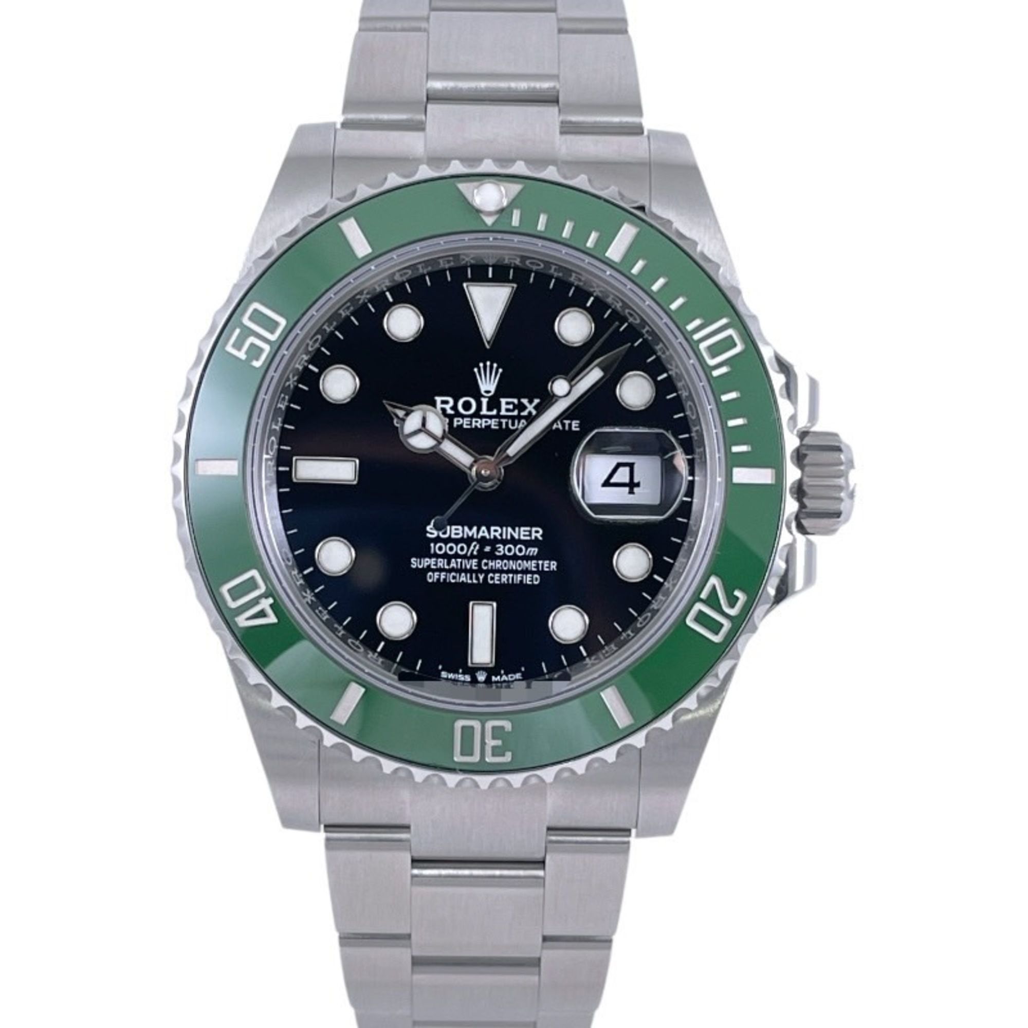 ROLEX Submariner 126610LV Stainless Steel Men's Watch, Random Number, 2023 Guarantee, Green