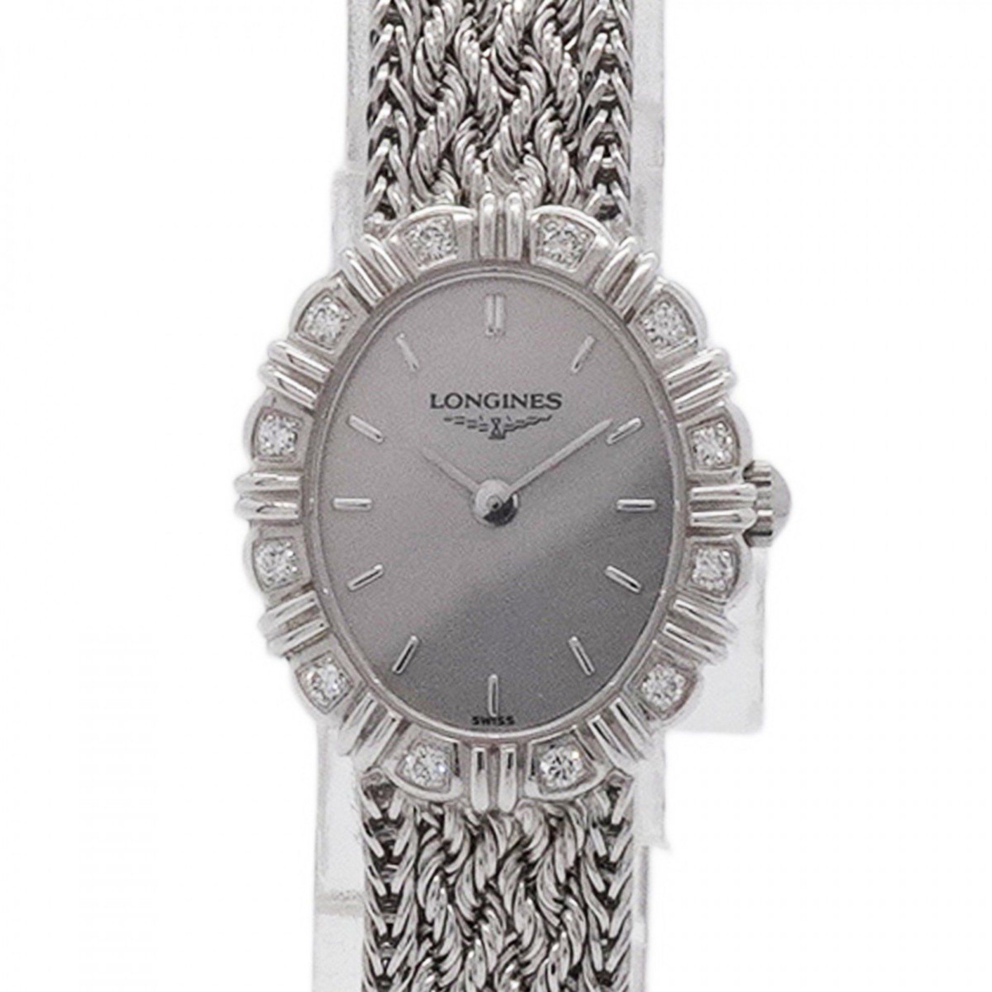 Longines Gold Watch L73617 Silver Dial Women's