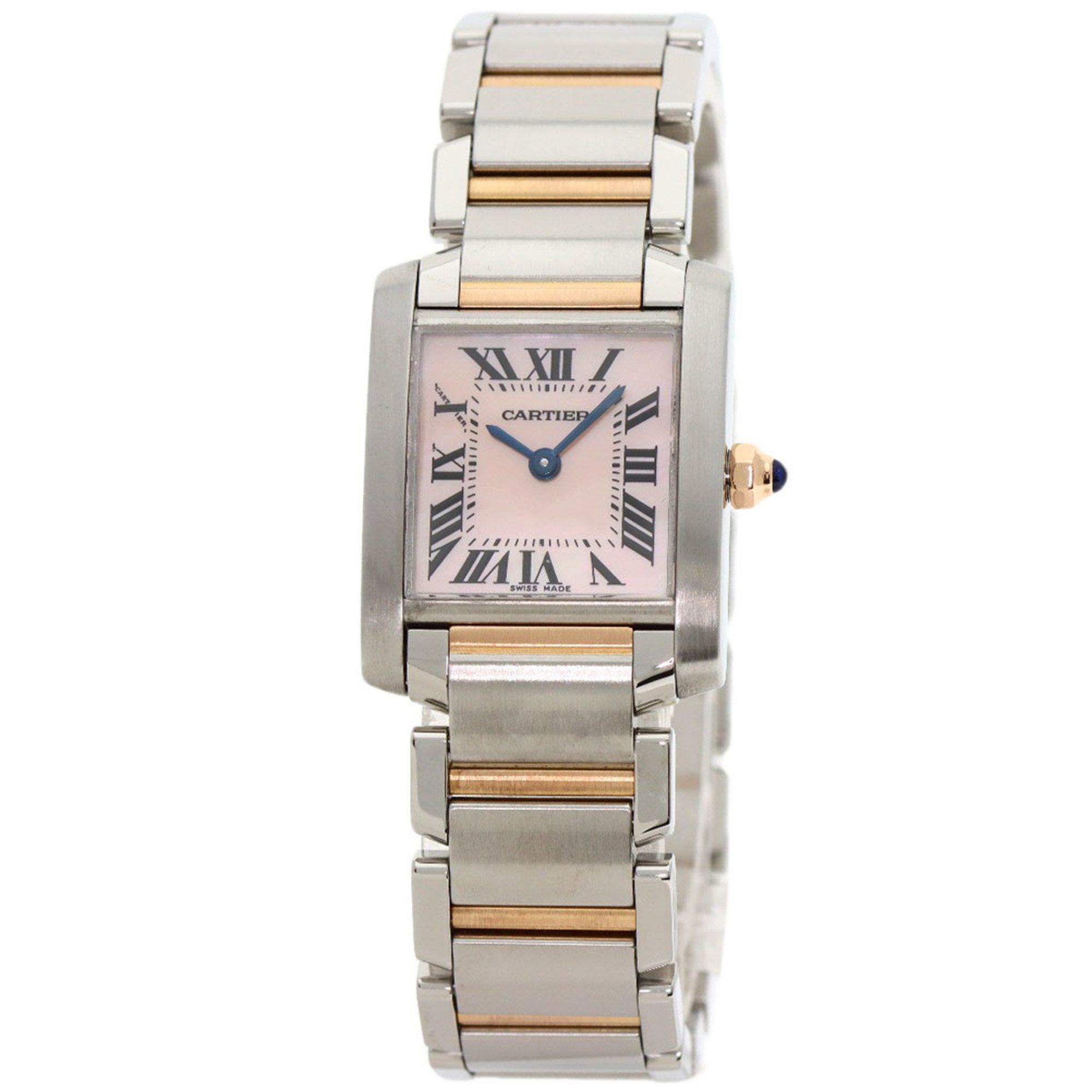 Cartier W51027Q4 Tank Francaise SM Watch Stainless Steel SSxK18PG Ladies CARTIER