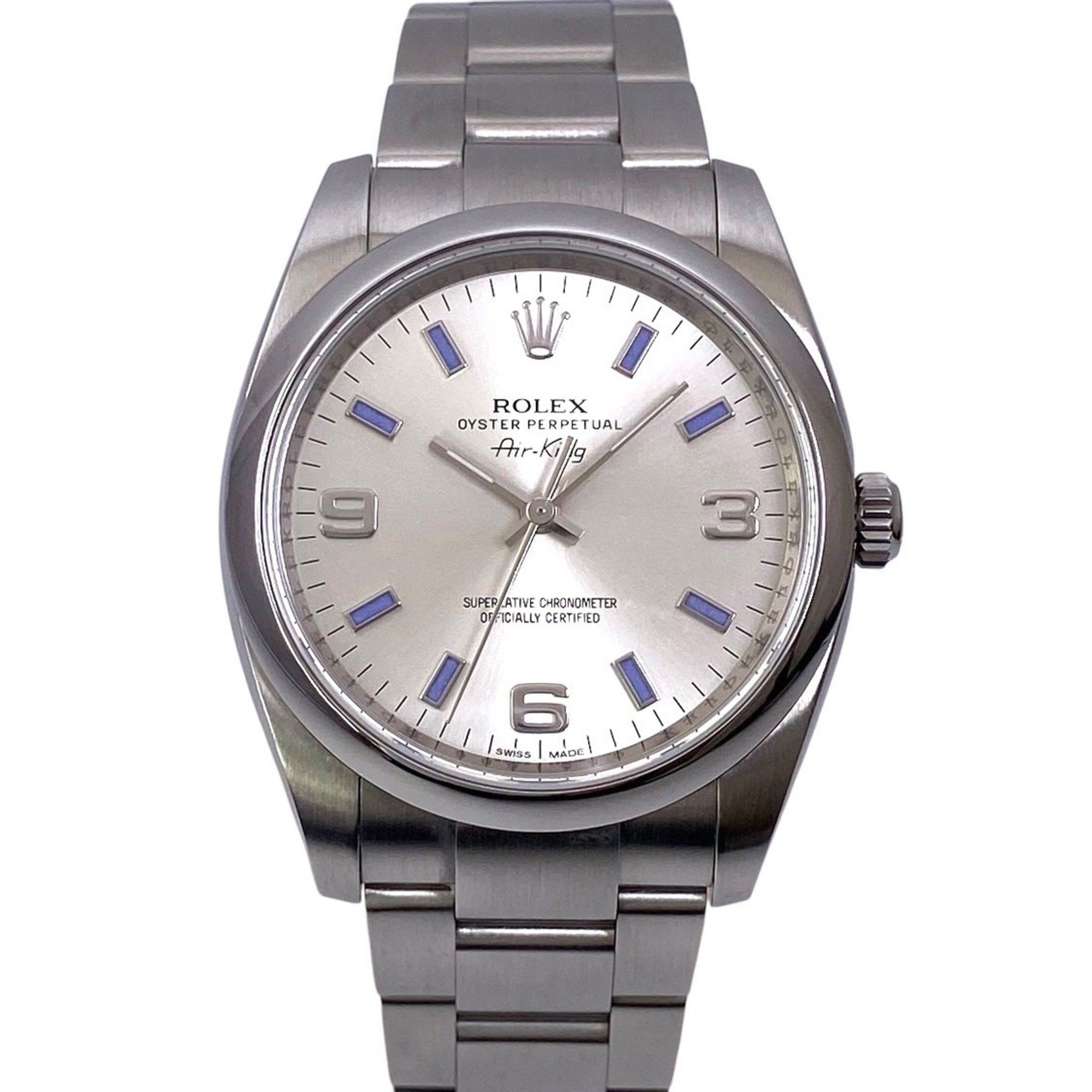 ROLEX Rolex Air-King 34mm 114200 Stainless Steel Men's Watch, G Serial, Silver 369
