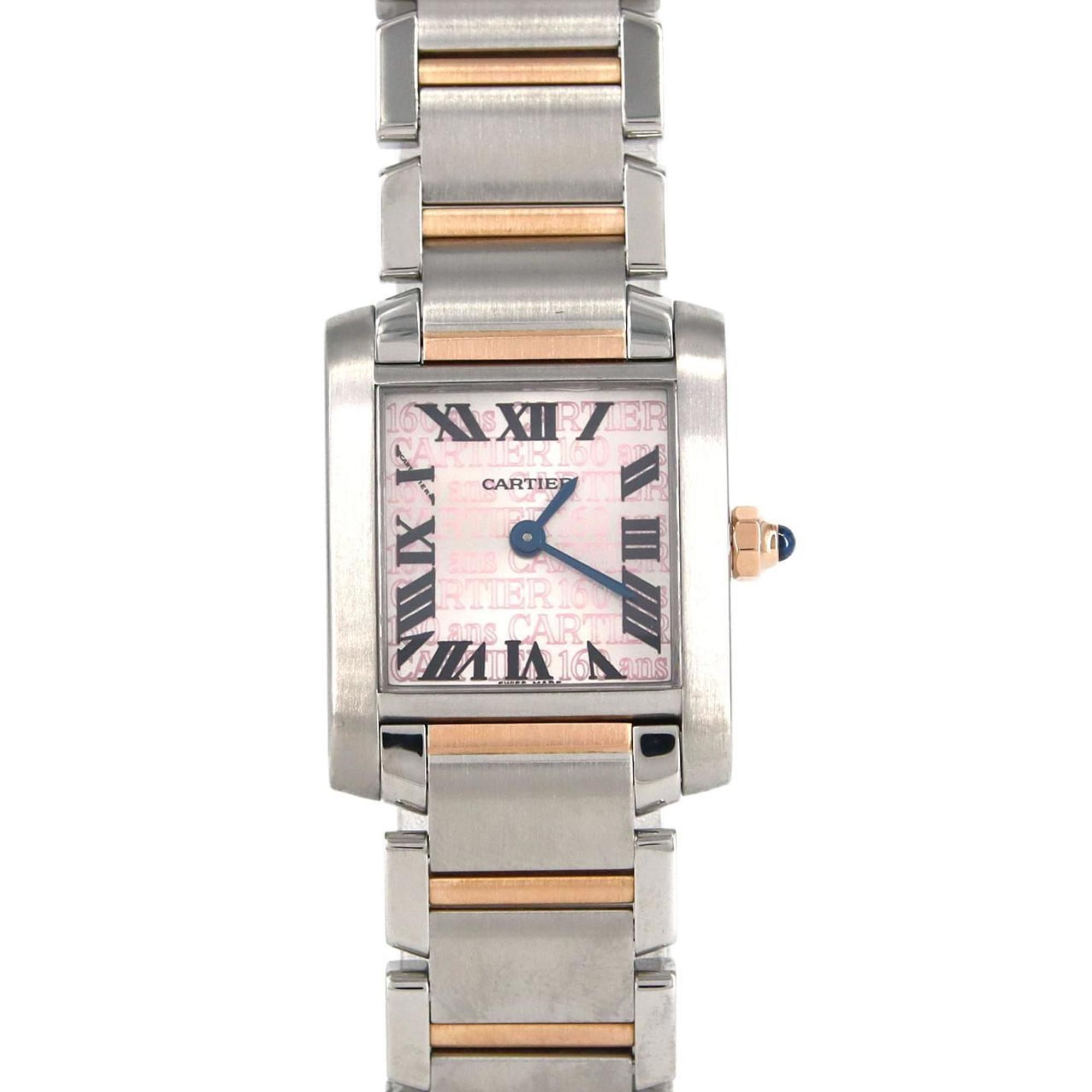 Cartier Tank Francaise SM PG Combi 160th Anniversary W51036Q4 SSxPG Wristwatch Quartz