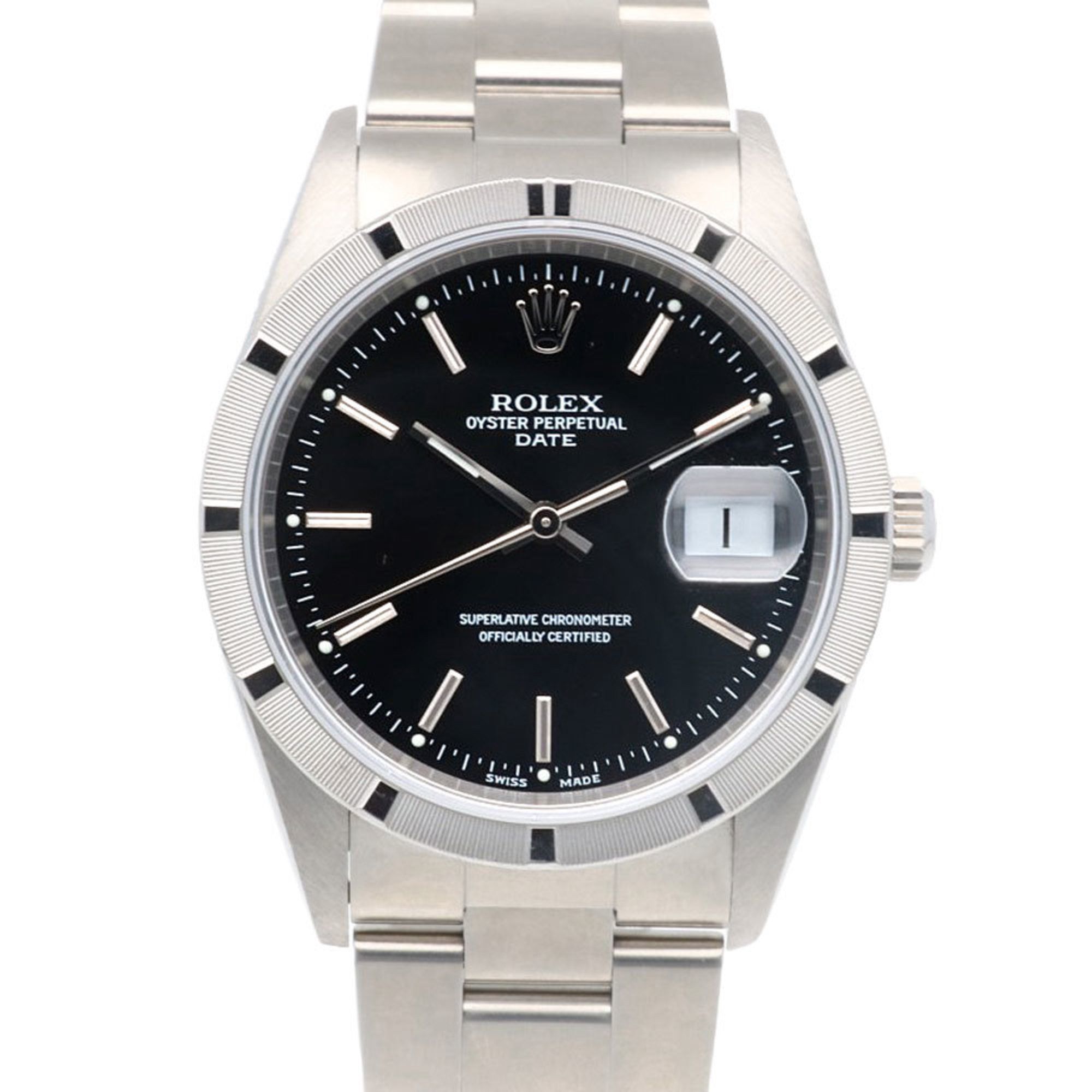 Rolex Date Oyster Perpetual Watch, Stainless Steel 15210 Automatic Men's ROLEX Y-Serial, 2002 Model,