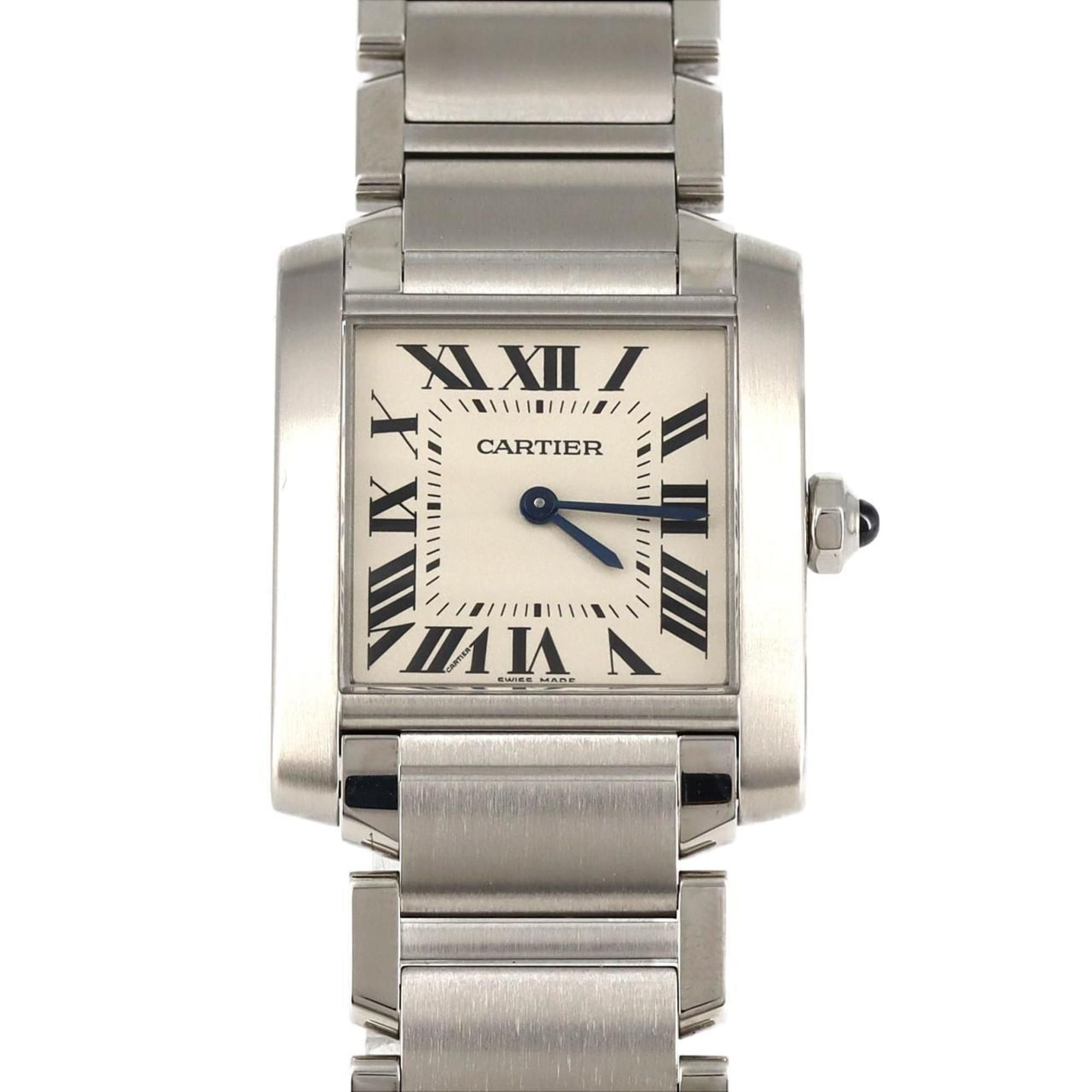 Cartier Tank Francaise MM WSTA0005 SS Quartz Watch