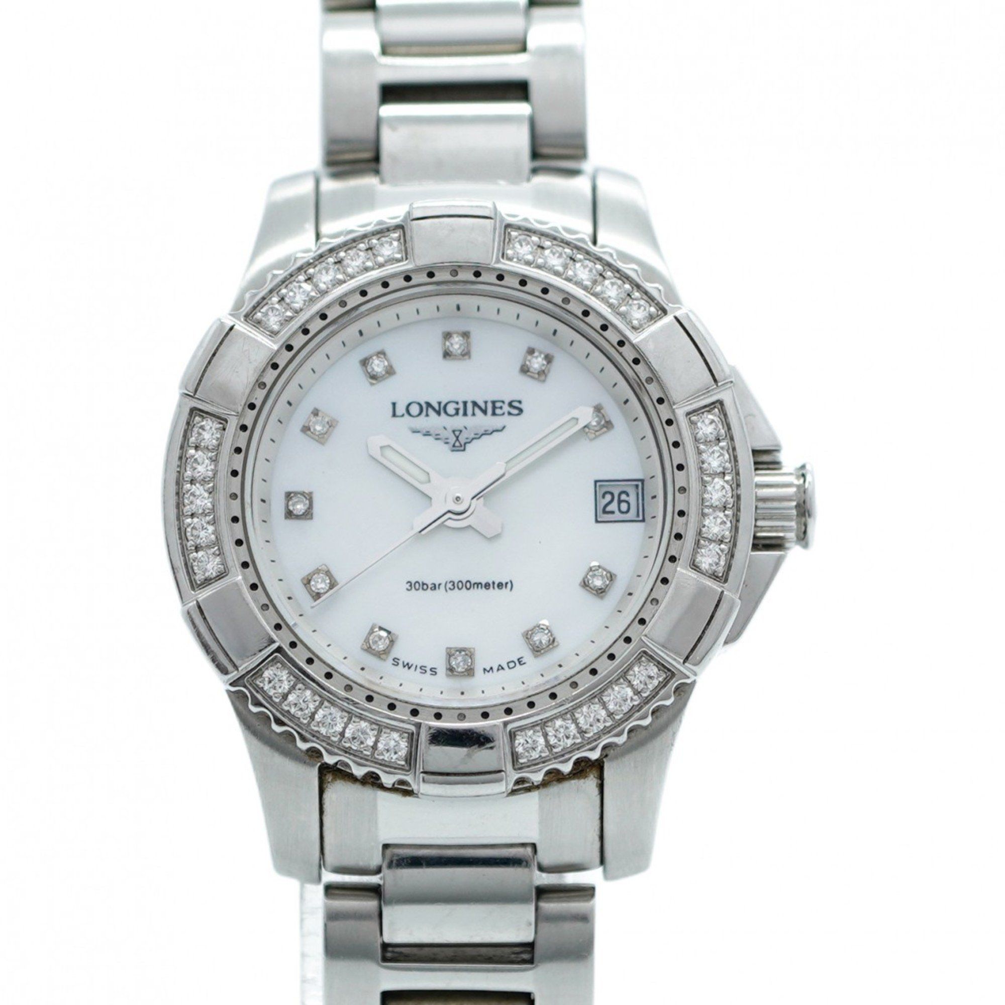 Longines HydroConquest L3.147.0 White Dial Women's Watch