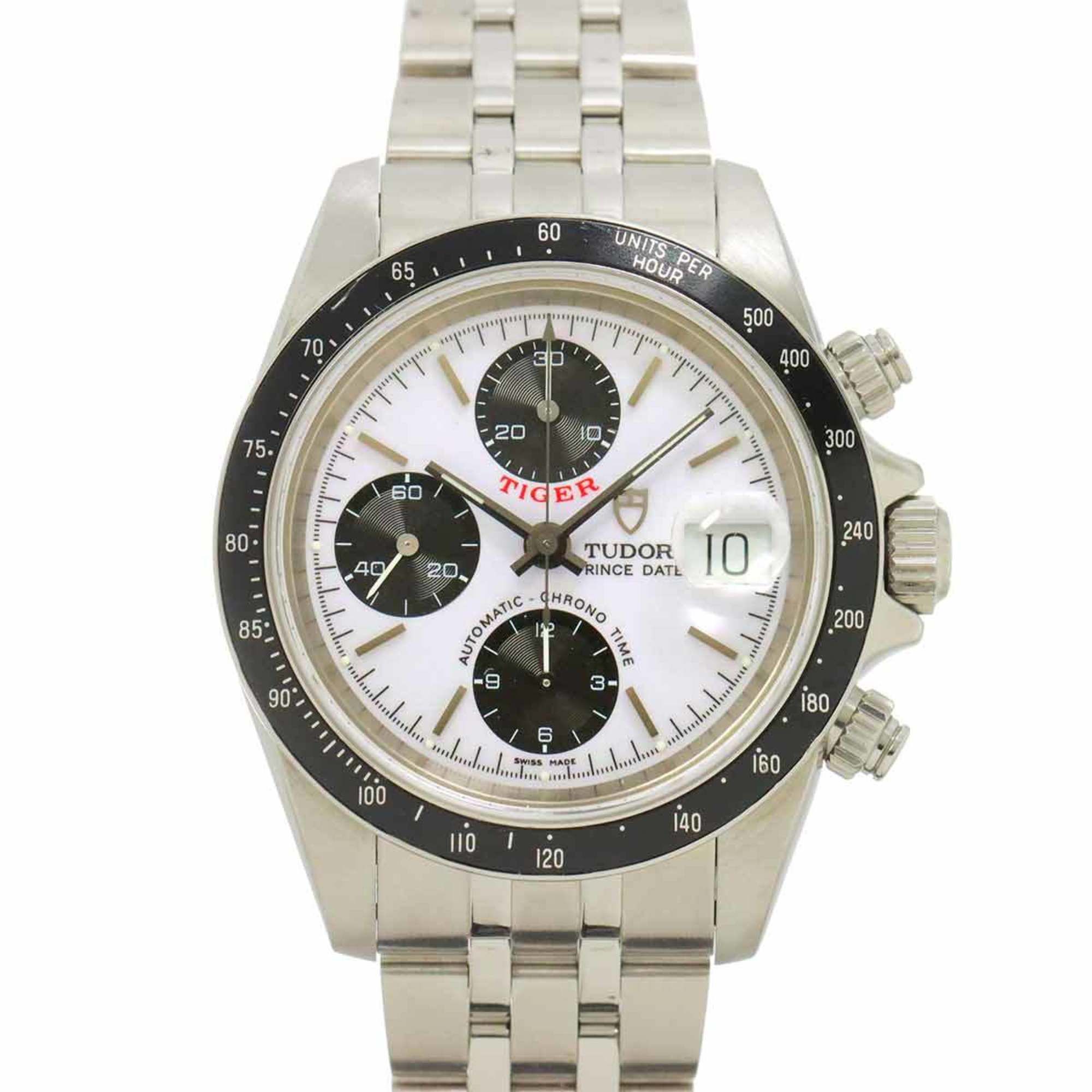 Tudor Chronotime 79260P Men's Watch with Date Display, White, Automatic Movement
