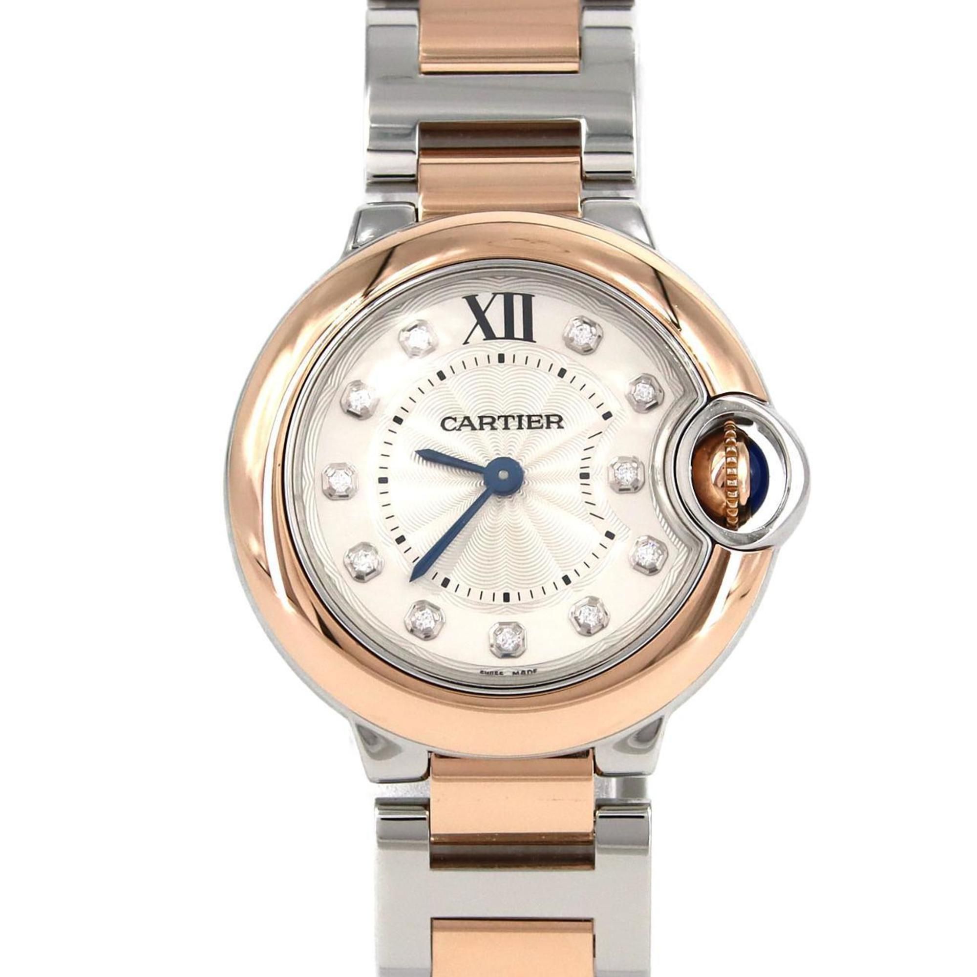 Cartier Ballon Bleu SM PG Combi 11P W3BB0005 SSxPG Wristwatch Quartz