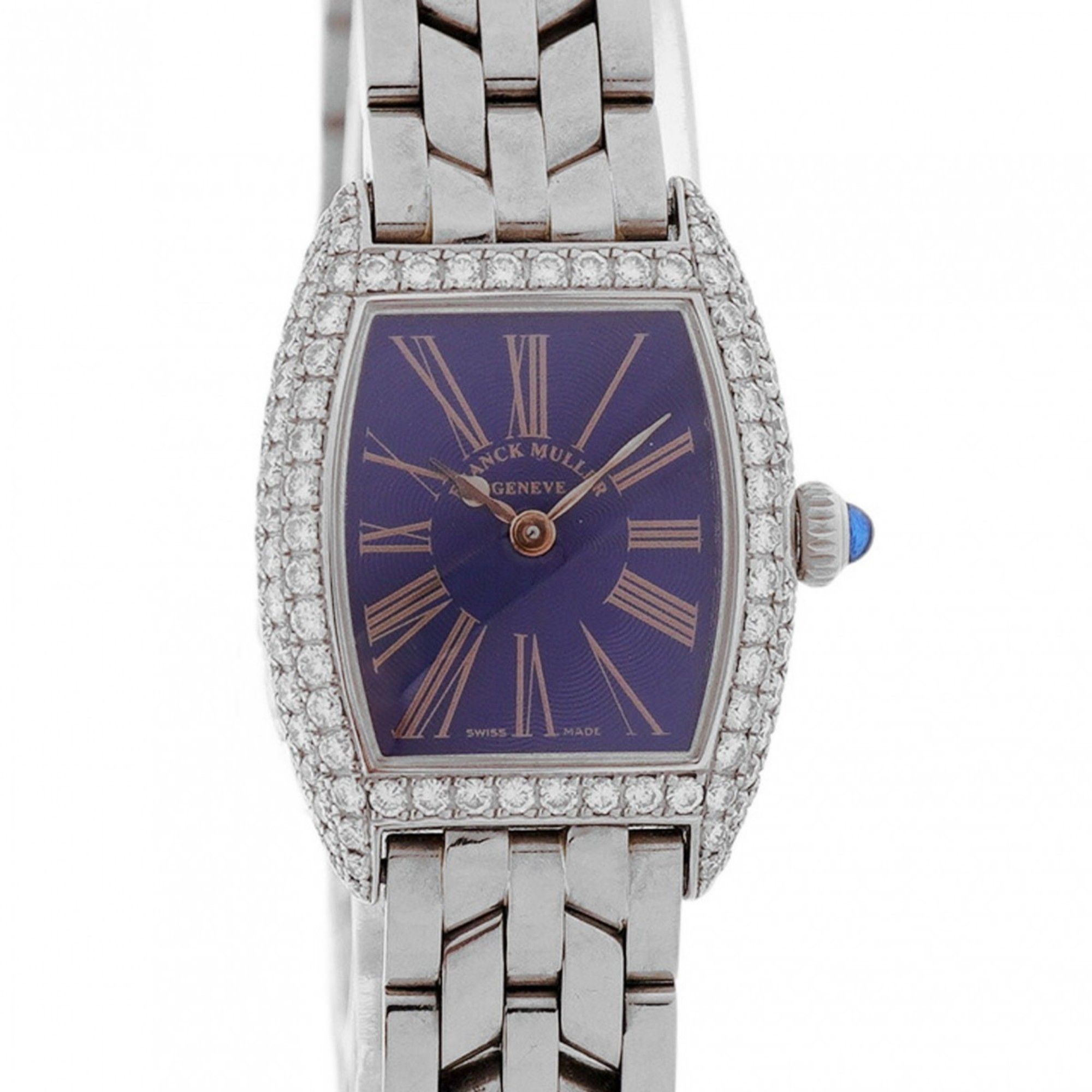 Franck Muller Tonneau Curvex 2500MC D Blue Dial Women's Watch