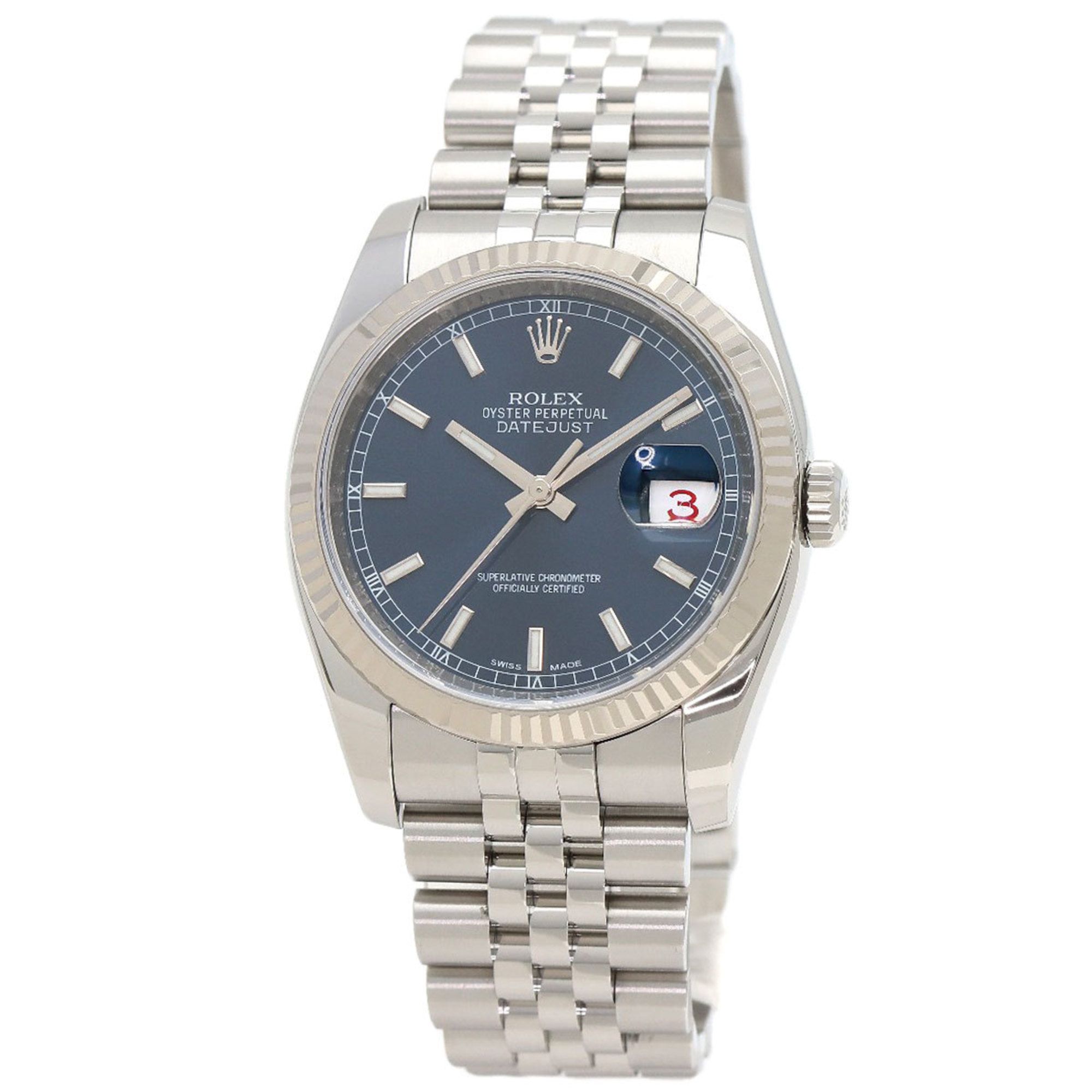Rolex 116234 Datejust Watch Stainless Steel SS K18WG Men's ROLEX