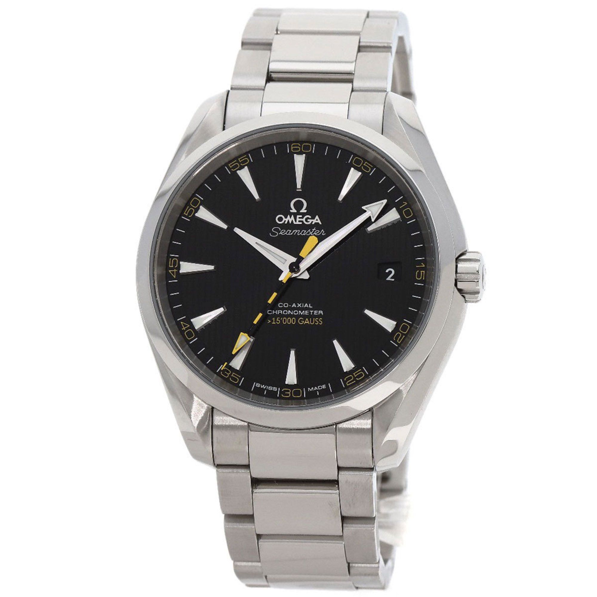 Omega 231.10.42.21.01.002 Seamaster Aqua Terra 15000 Gauss Watch Stainless Steel SS Men's