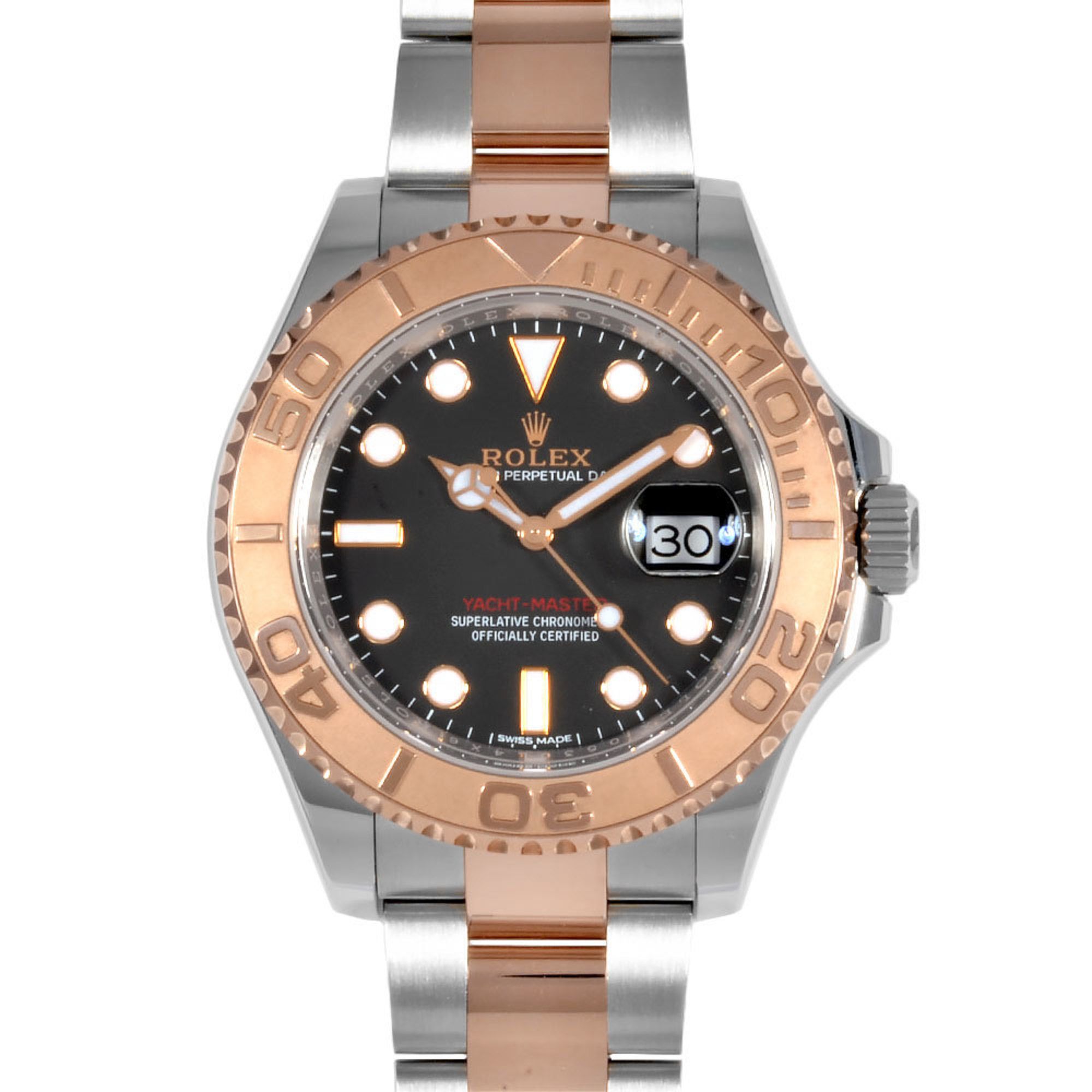 Rolex ROLEX 116621 Yacht-Master 40 Random Watch Automatic Black Dial PG x SS 2017 Men's