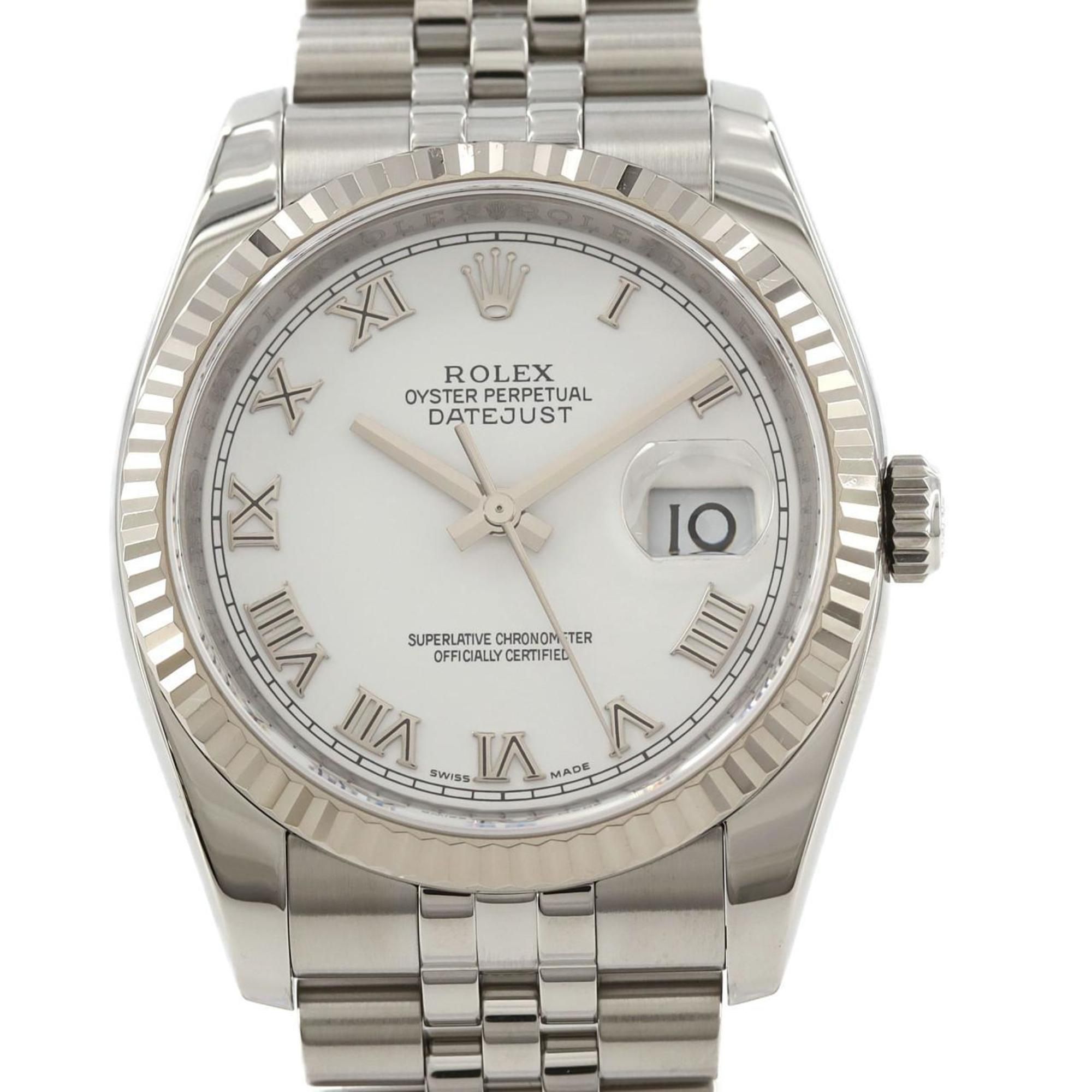 Rolex Datejust 116234 SSxWG Automatic Watch M Serial