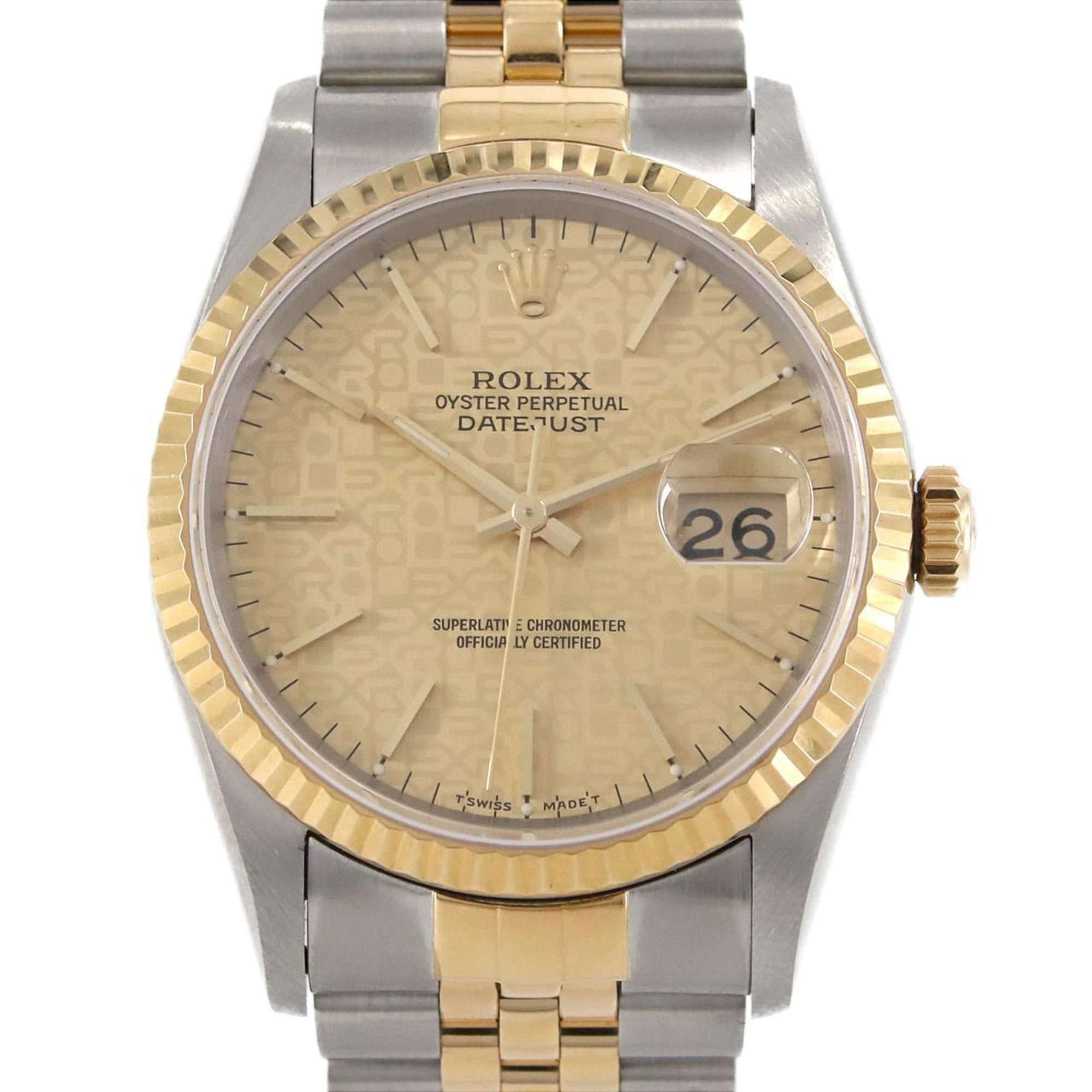 Rolex Datejust 16233 SSxYG Wristwatch Automatic W Serial