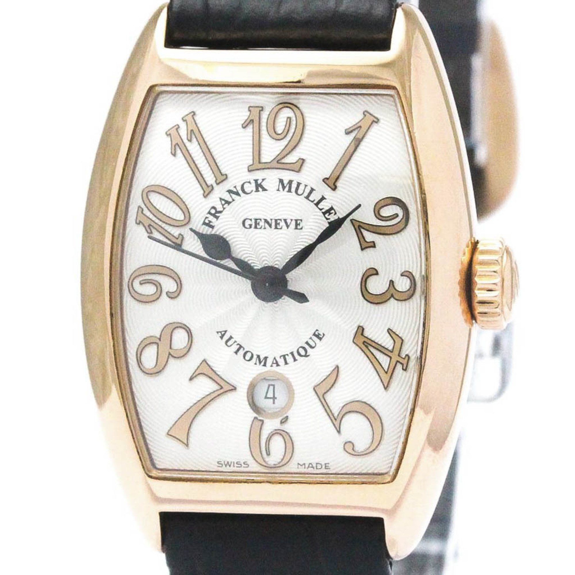 FRANCK MULLER Cintree Curvex 18K Pink Gold Watch 1750 SC AT DT FO REL