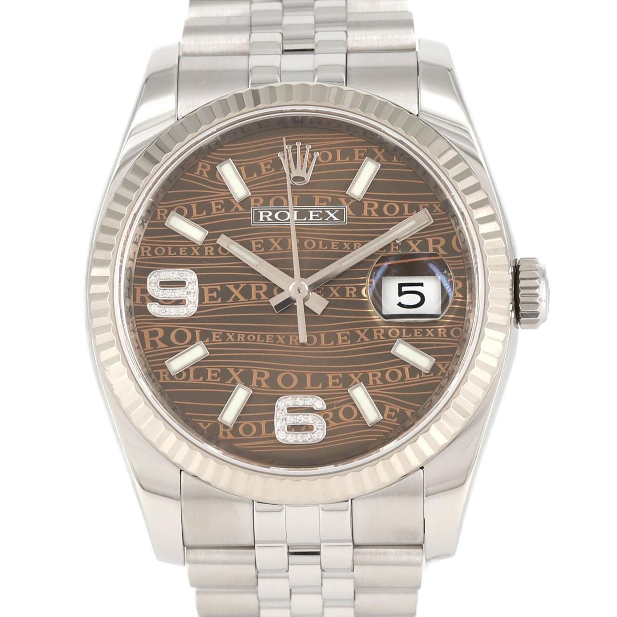 Rolex Datejust 116234 SSxWG Watch Automatic Random Number
