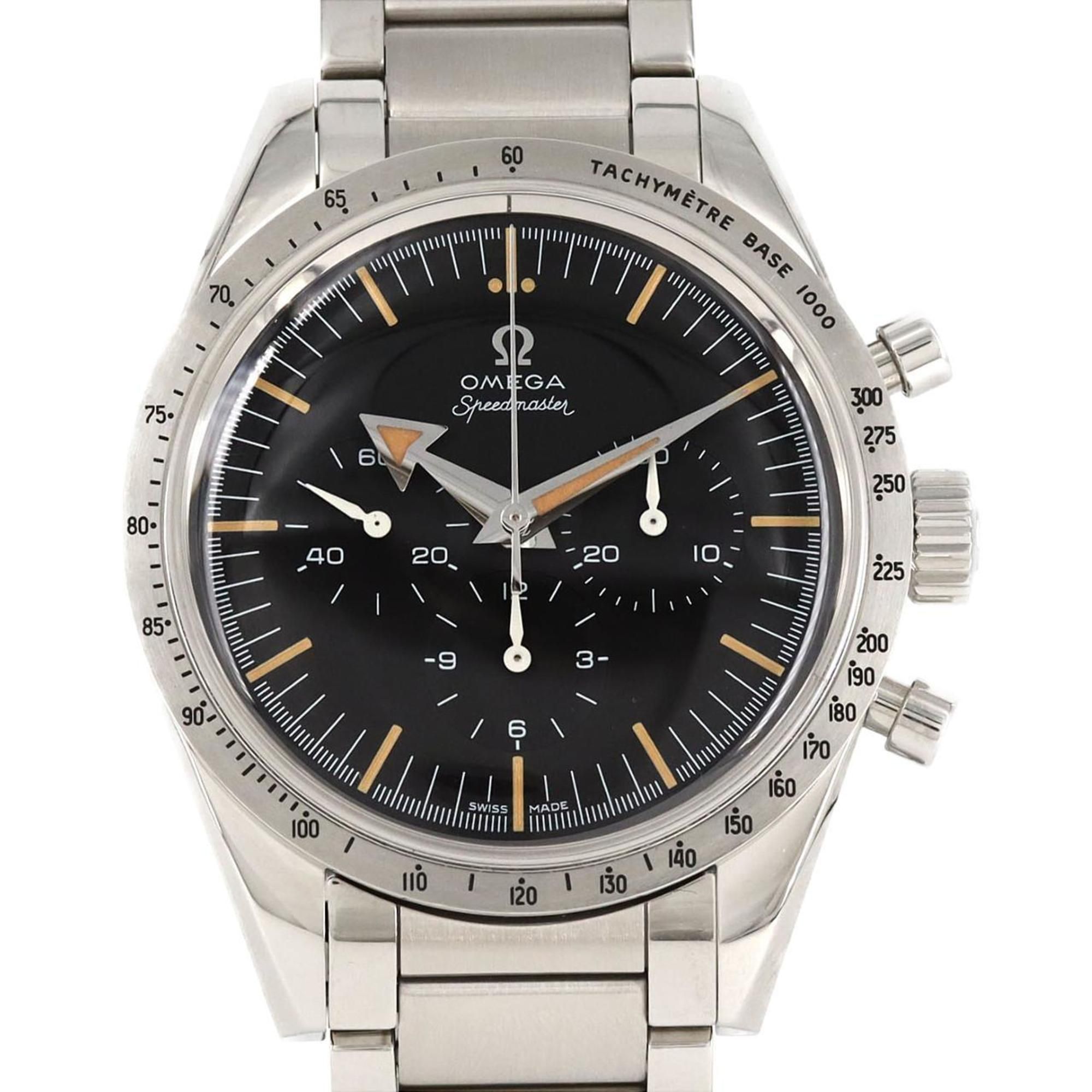 Omega 1957 Trilogy Speedmaster '57/60th LIMITED 311.10.39.30.01.001 SS Wristwatch Hand-wound