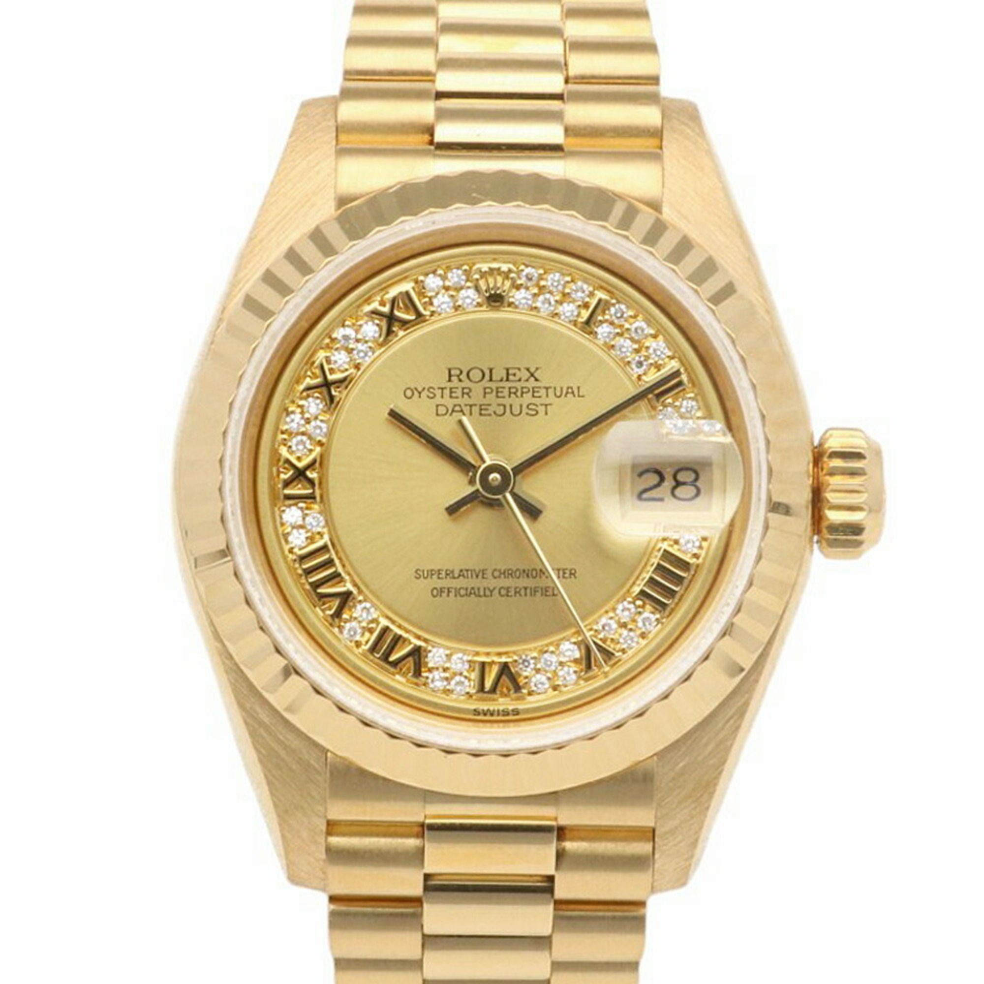 Rolex Datejust Oyster Perpetual Watch, 18K, Automatic, Women's, 69178, 1993 Model, S-Serial, Milliar