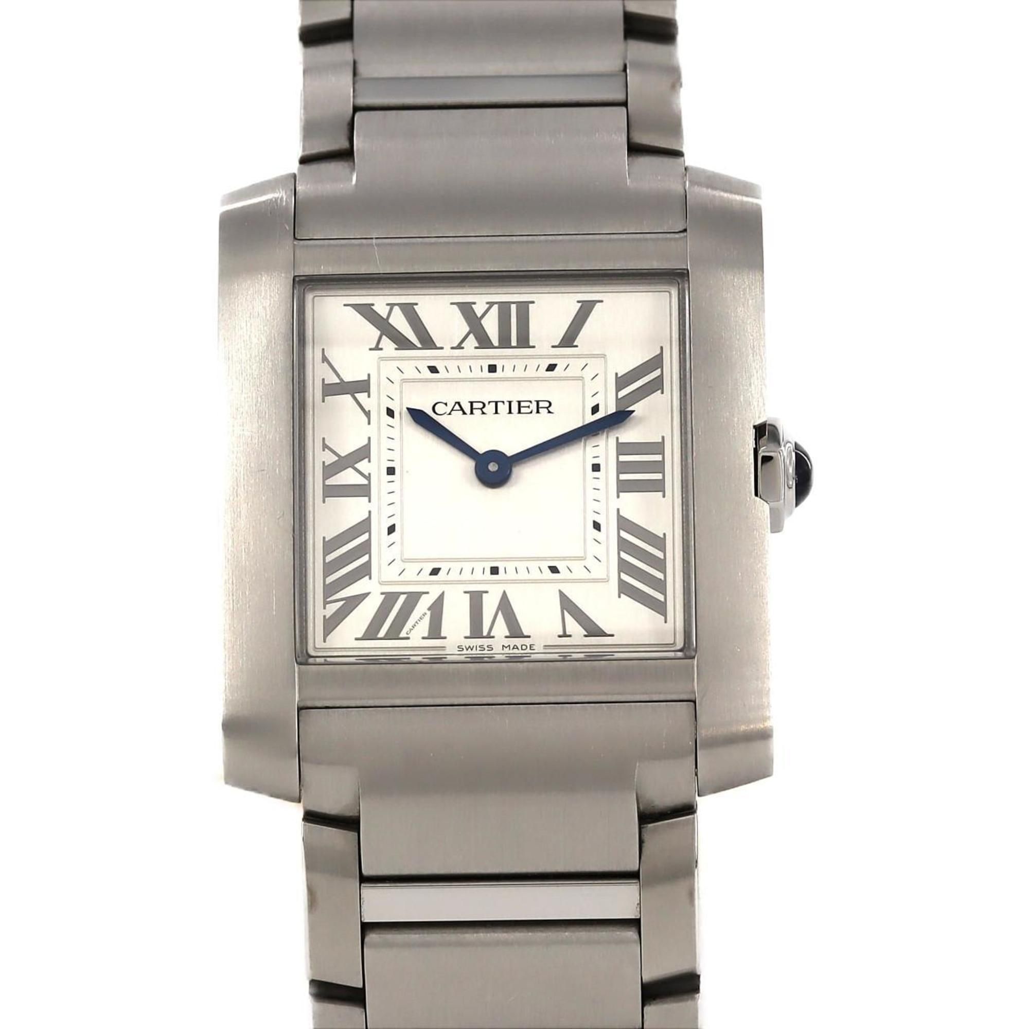 Cartier Tank Francaise MM WSTA0074 SS Quartz Watch