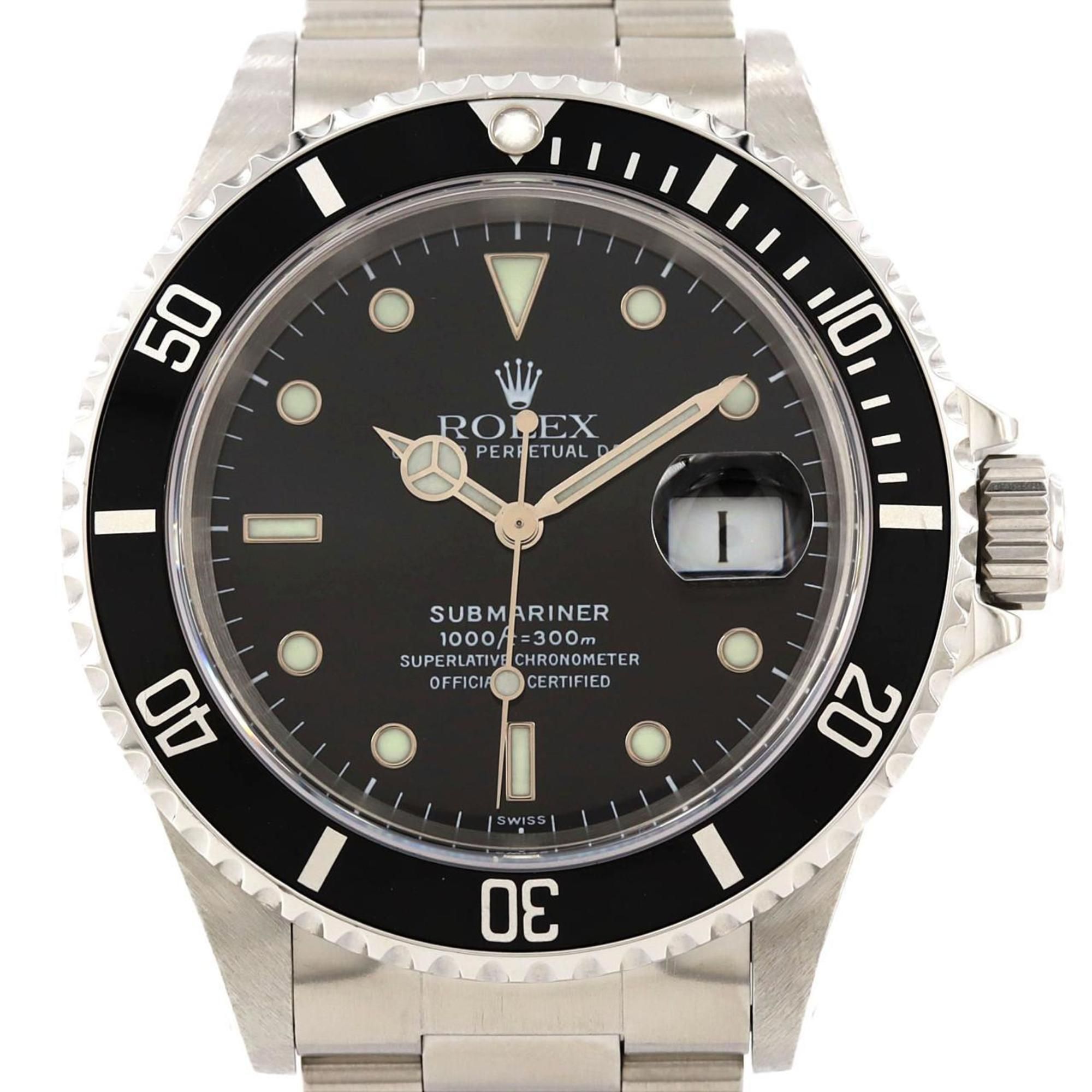 Rolex Submariner Date 16610. Stainless steel watch, automatic, U-number