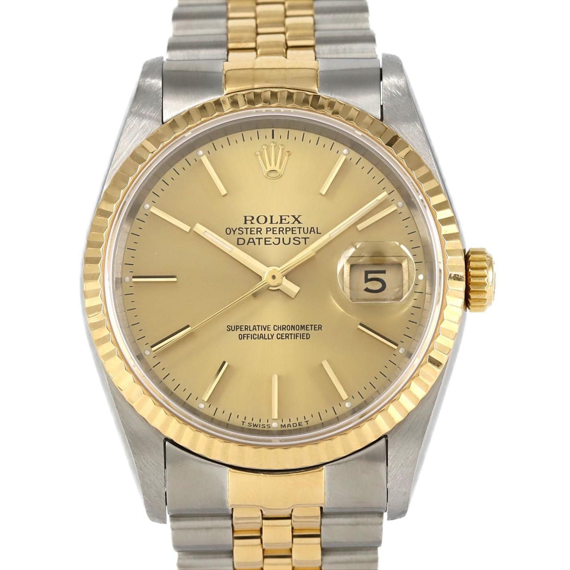 Rolex Datejust 16233 SSxYG Automatic Watch W Serial