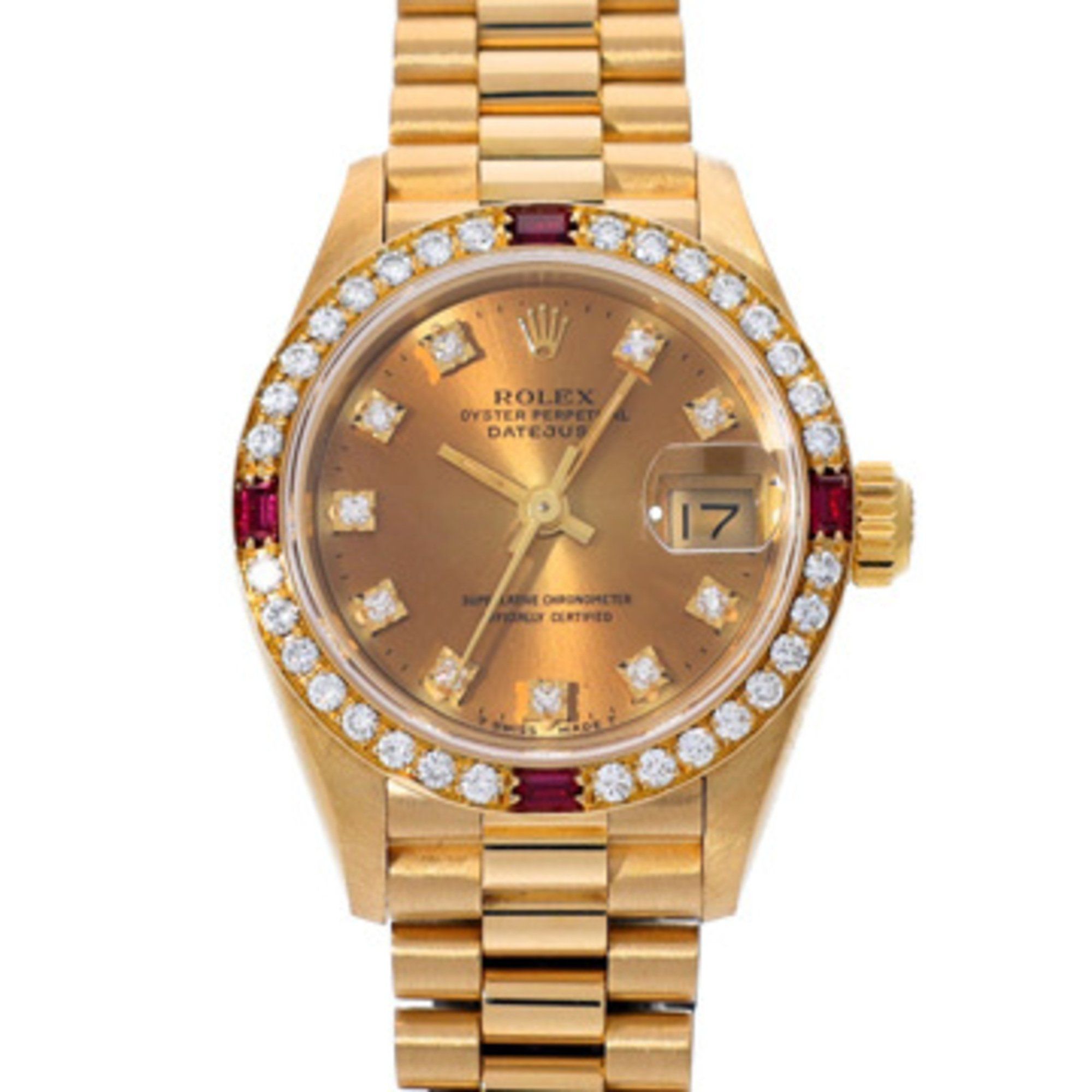 Rolex Datejust, Dial Discoloration, 69068G, E Series (Manufactured around 1991), Champagne/Diamond,