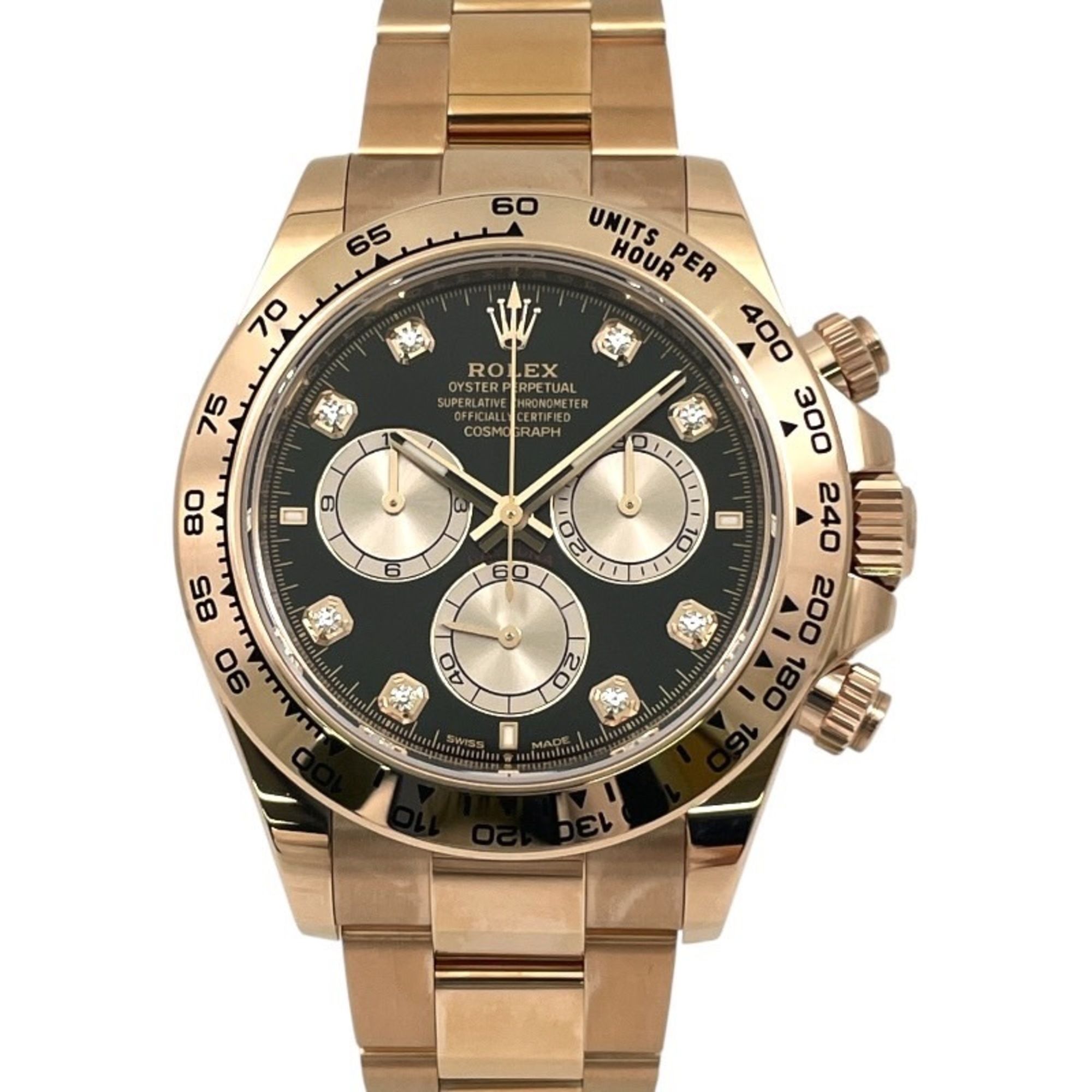 ROLEX Cosmograph Daytona 126505G Men's Watch in 18K Pink Gold, Random Number, 2024 Warranty, Diamond