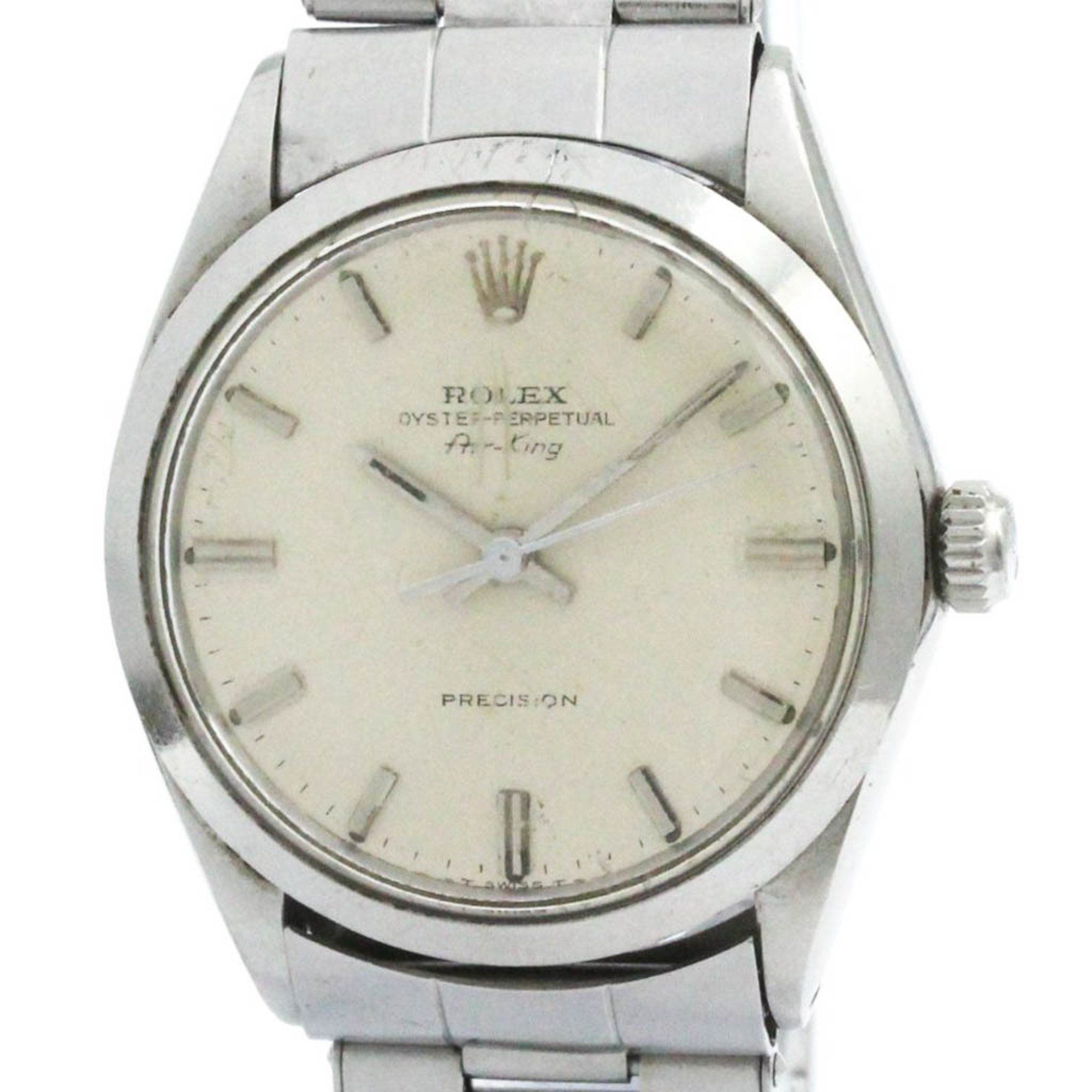 ROLEX Air King 5500 Stainless Steel Automatic Mens Watch Vintage