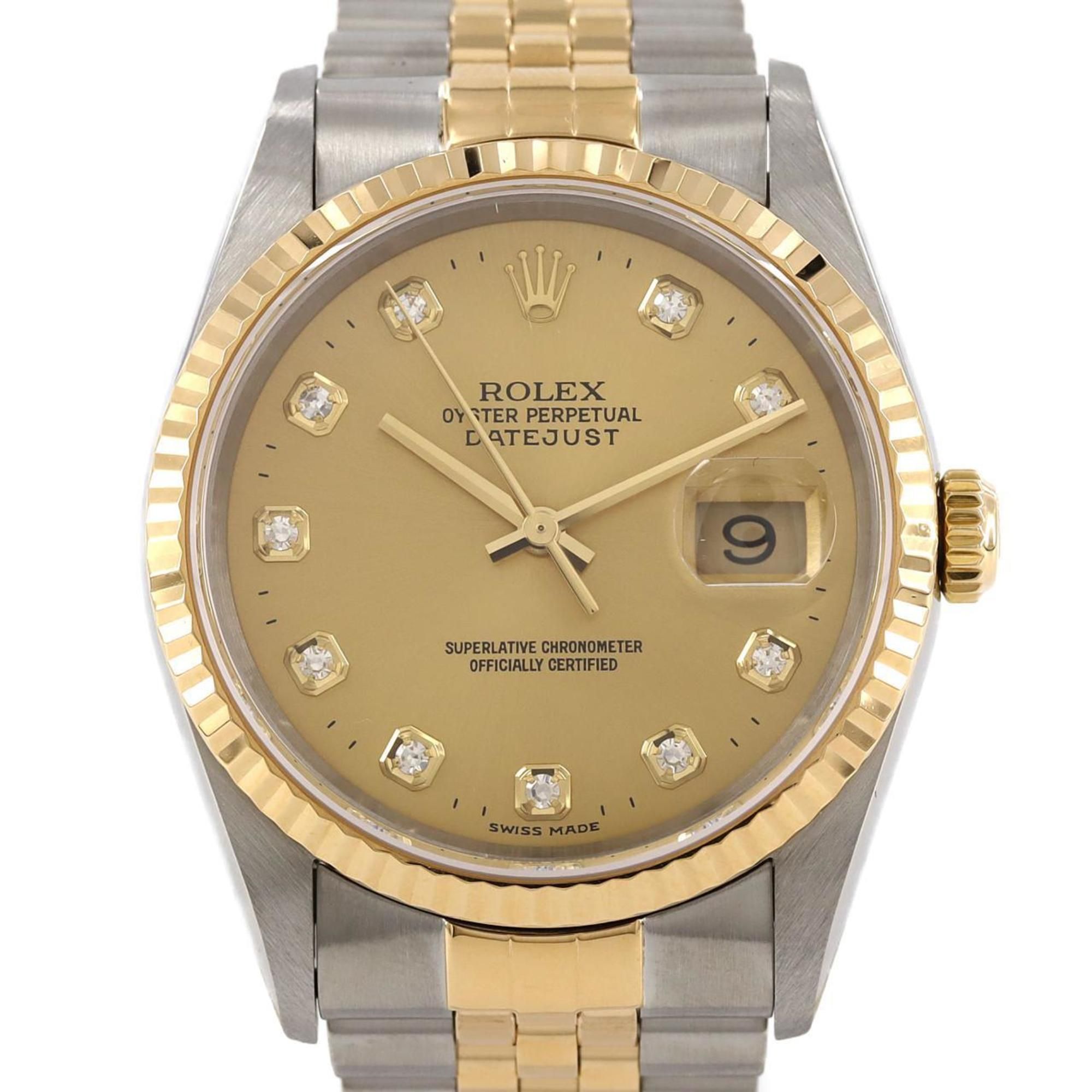 Rolex Datejust 16233G SSxYG Automatic Watch, K Serial
