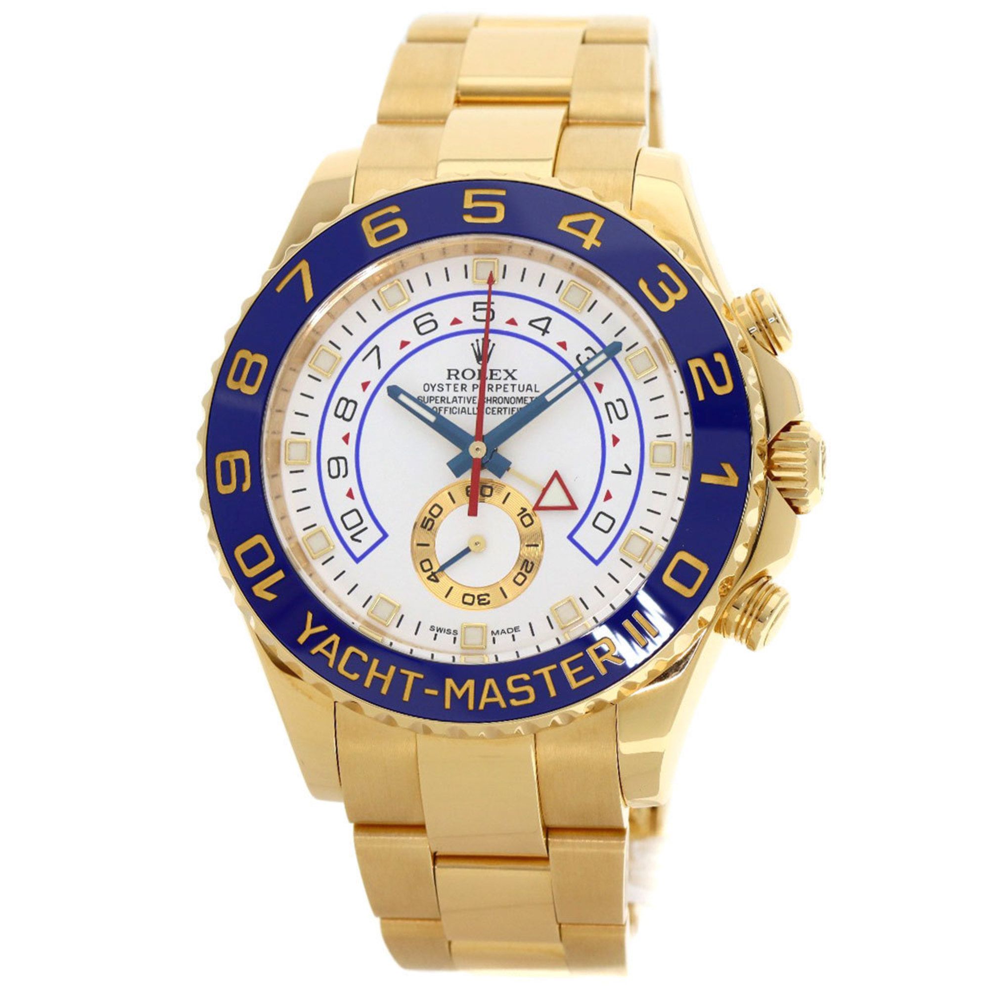 Rolex 116688 Yacht-Master II Watch, 18K Yellow Gold, Men's, Gold