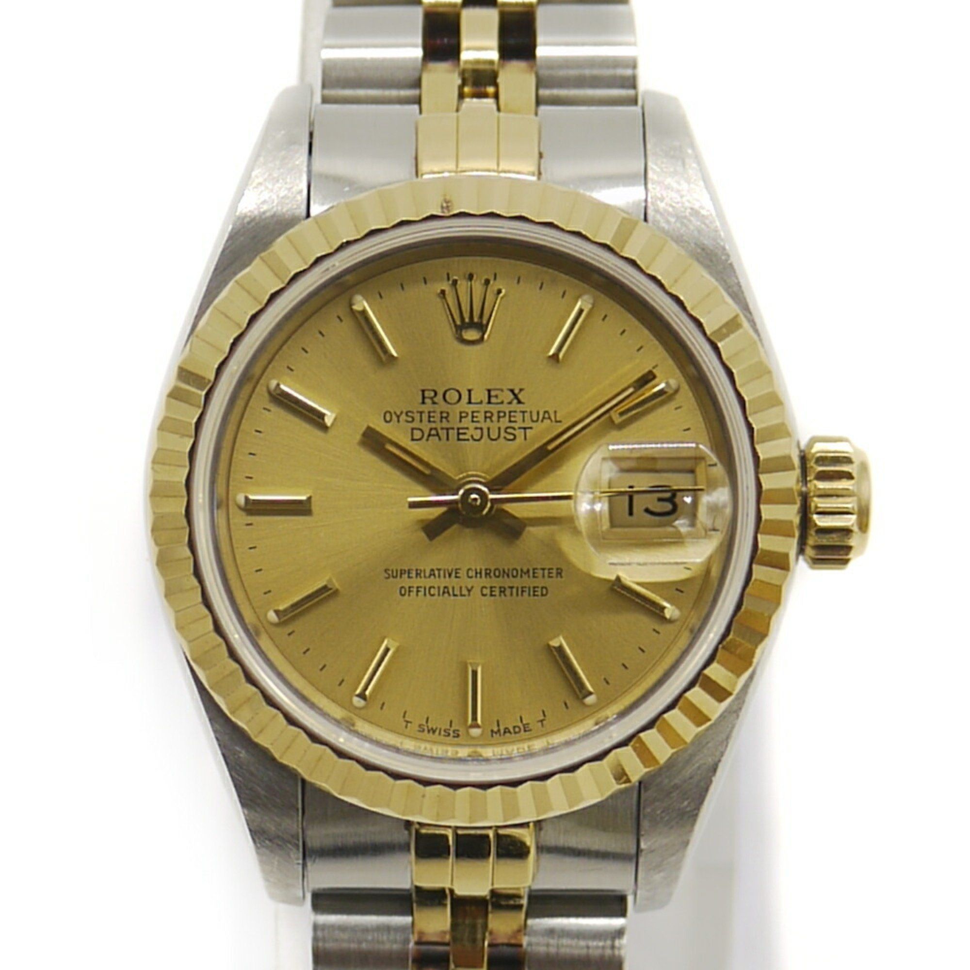 ROLEX Rolex Datejust 69173 C Automatic Gold Dial Women's Watch