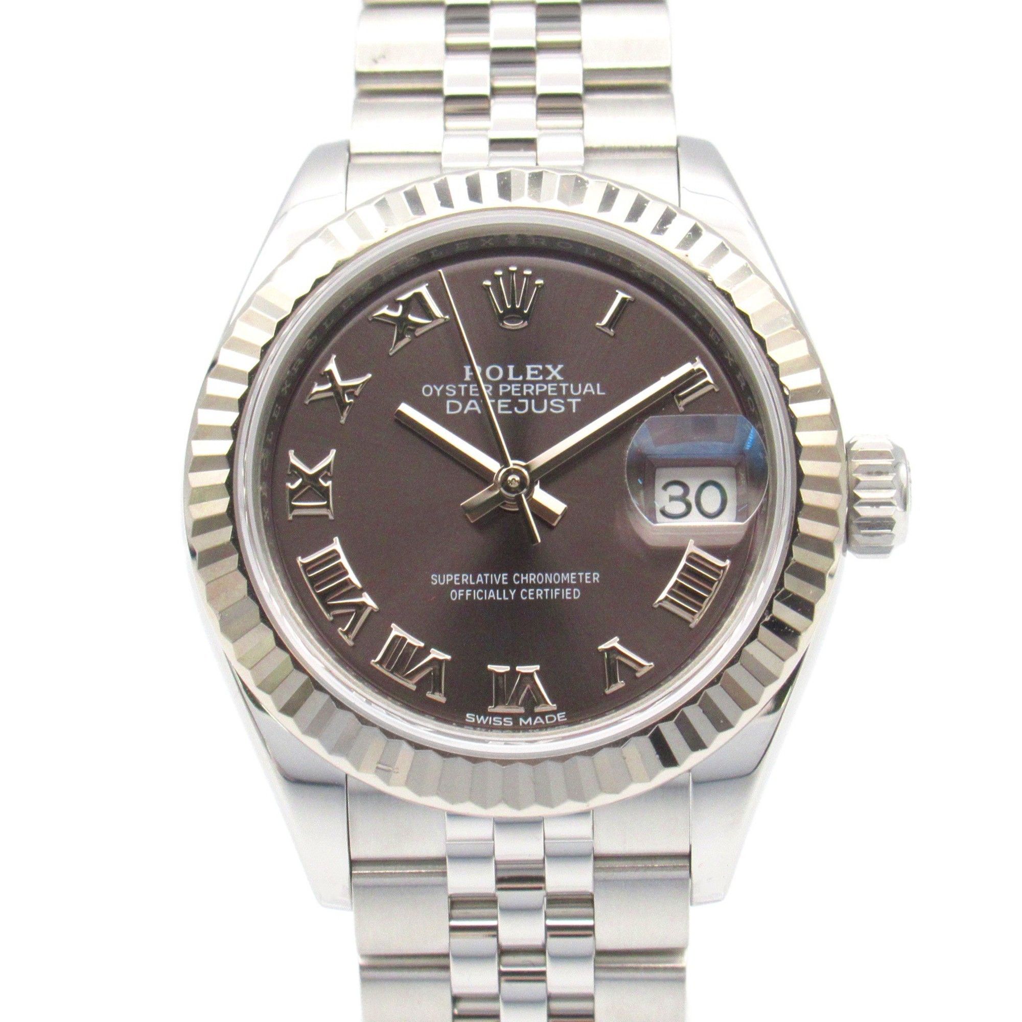 Rolex ROLEX Datejust Random Number Wristwatch K18WG (White Gold) Stainless Steel Ladies Gray GL RO 2