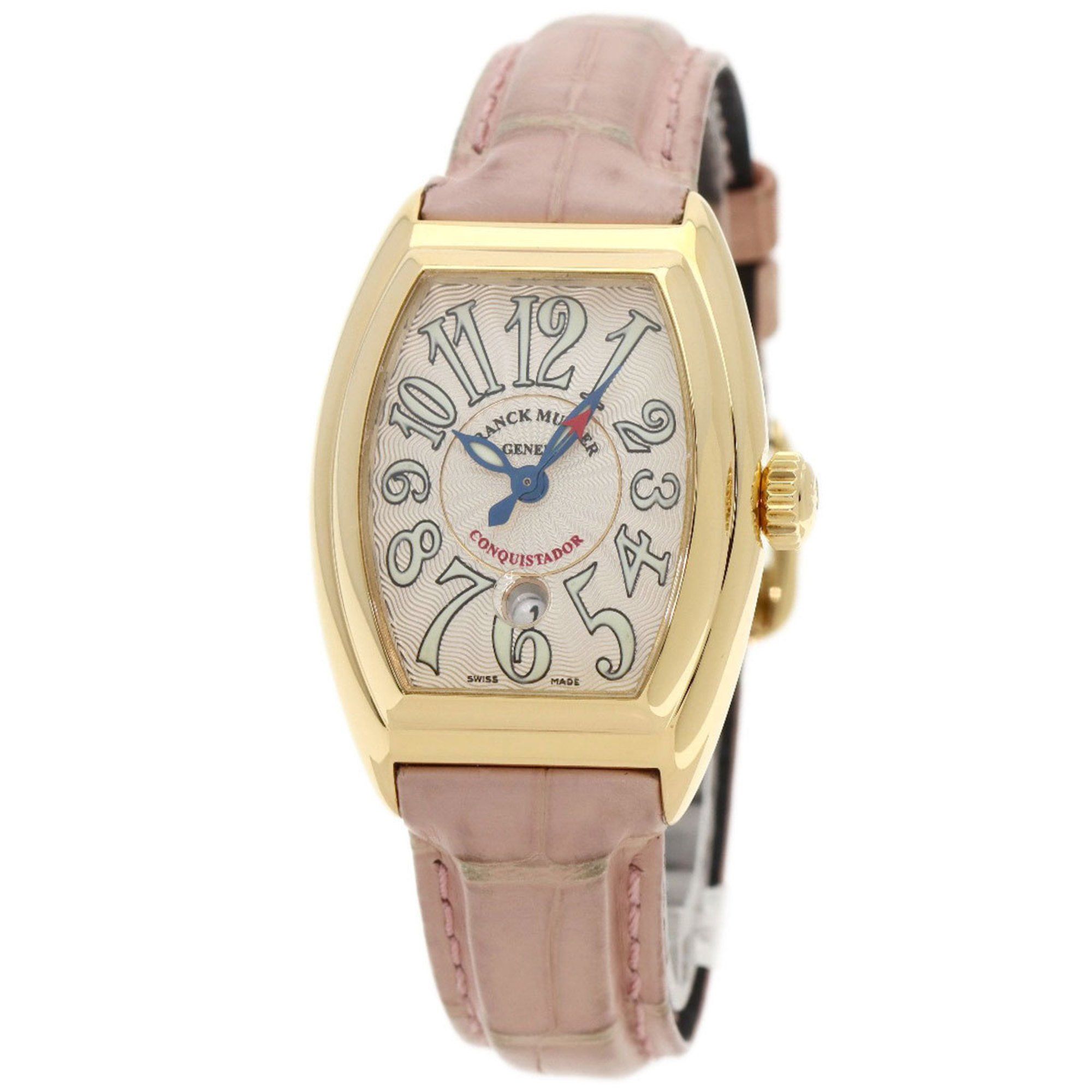 Franck Muller 8005LSC Conquistador Watch, 18K Yellow Gold, Leather, Women's, FRANCK MULLER