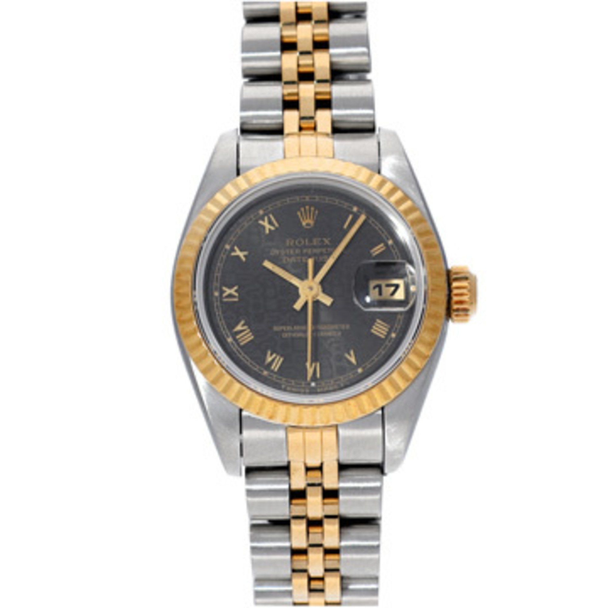 Rolex Datejust 69173 S series (manufactured around 1994) Black computer ladies watch automatic windi