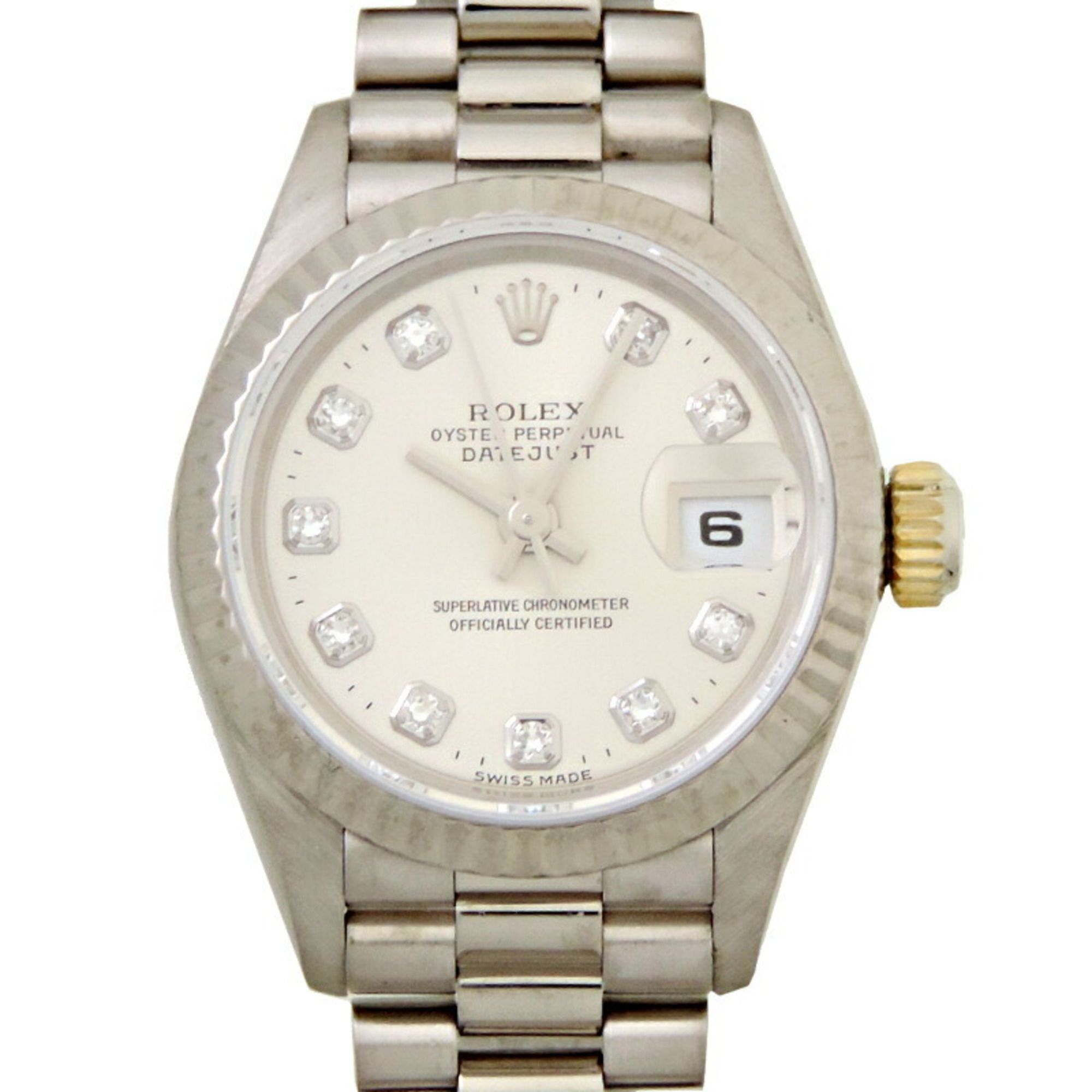 Rolex Datejust 10P Diamond T-series 1996 Ladies Watch 69179G