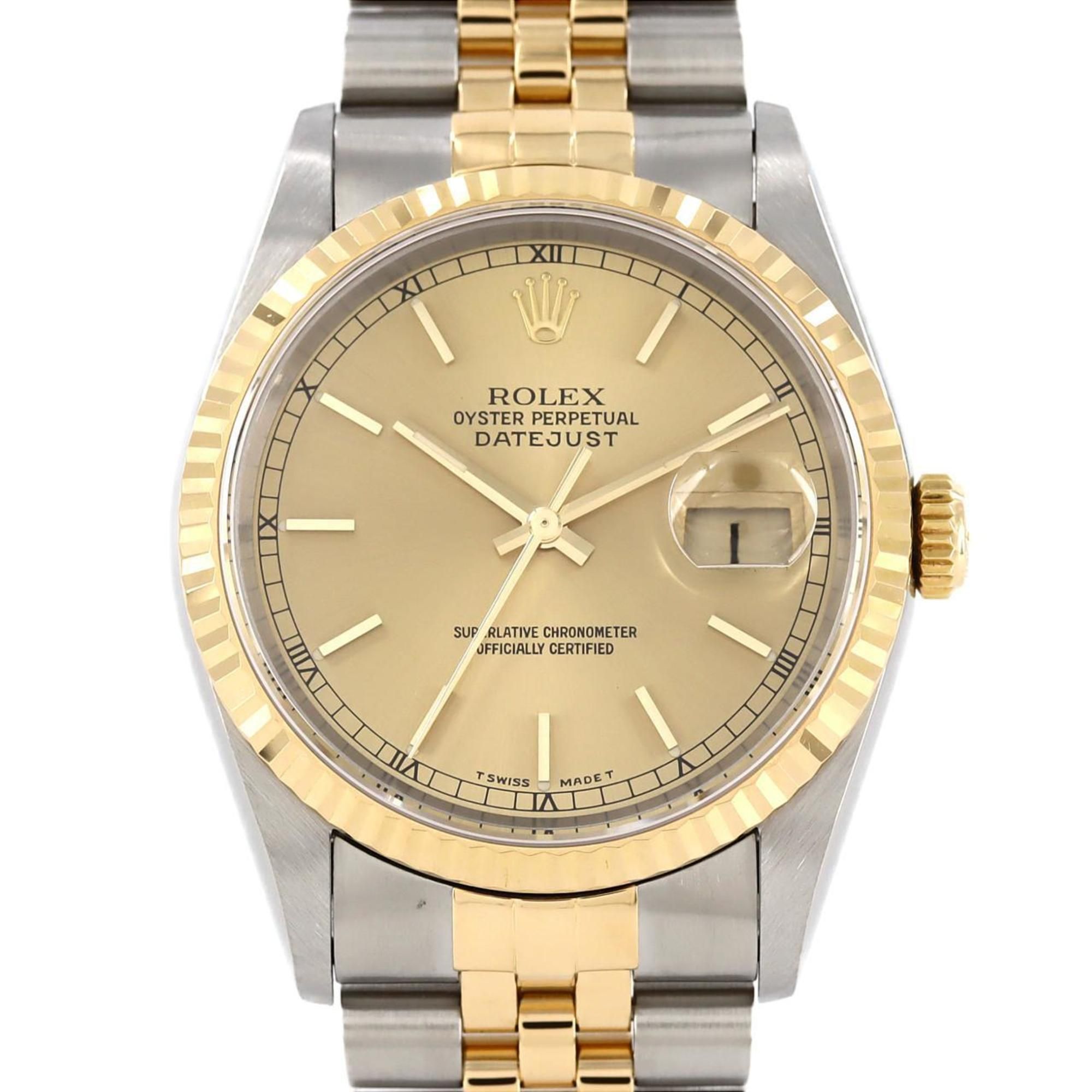 Rolex Datejust 16233 SSxYG Automatic Watch, T-Serial